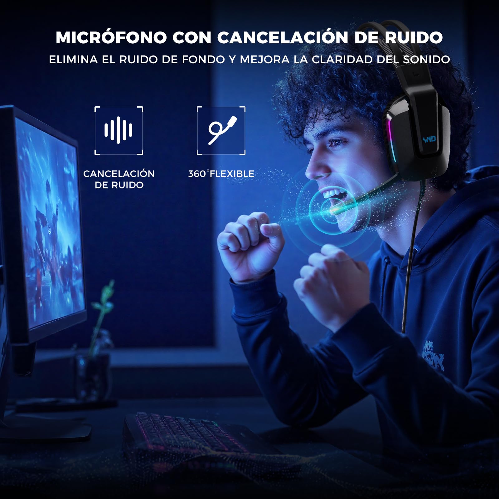 Audífonos de diadema, Audifonos con micronofono, 3.5mm Audio Jack, Almohadillas de espuma viscoelástica para los oídos, Audifonos Alambrico para Nintendo Switch Xbox Series X PS4 PS5 PC Mac, negro