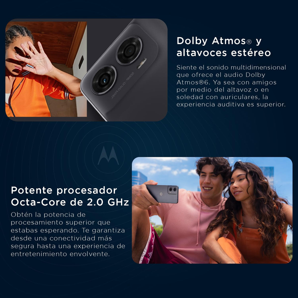Motorola G24 Gris (4GB RAM/128GB), 50MP, Celular Desbloqueado