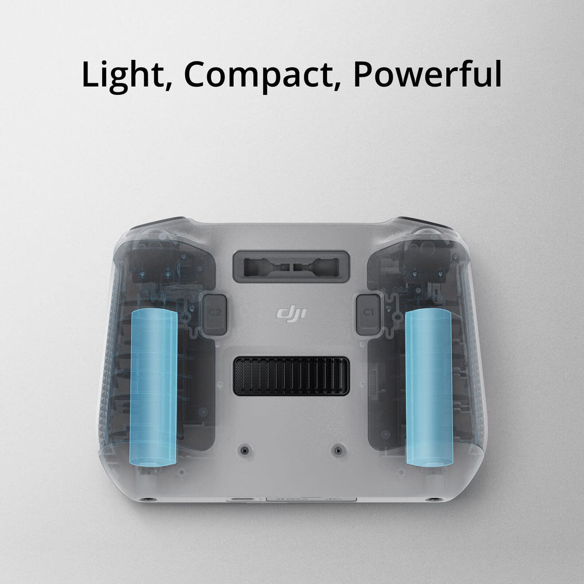 DJI RC, Mando a Distancia con Cuerpo Ligero, visualización FHD, batería de 4 Horas, Barras de Control de precisión, transmisión O3+