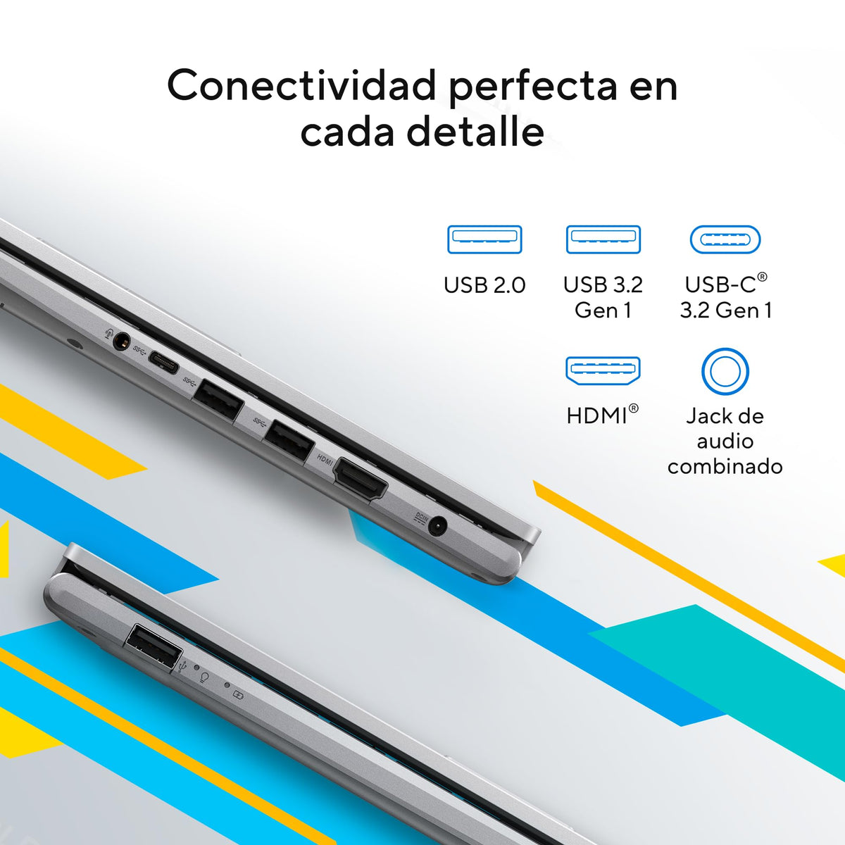 ASUS Laptop Vivobook 14/X1404ZA-NK100W/Intel Core i7-1255U 10 núcleos/16GB RAM/512GB SSD/Plata/Windows 11/Teclado en Español(Garantía y Servicio en México)