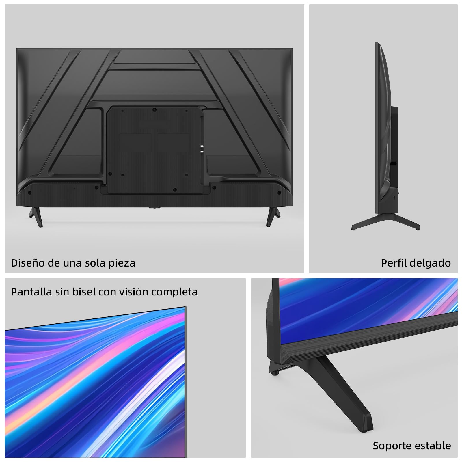 CHiQ Televisión 40F621FR ROKU Pantalla 40 Pulgadas Smart TV Full HD 1080P con WiFi, Aplicación Móvil, Audio Dolby, Diseño Sin Marco Metálico, Compatible con Apple HomeKit