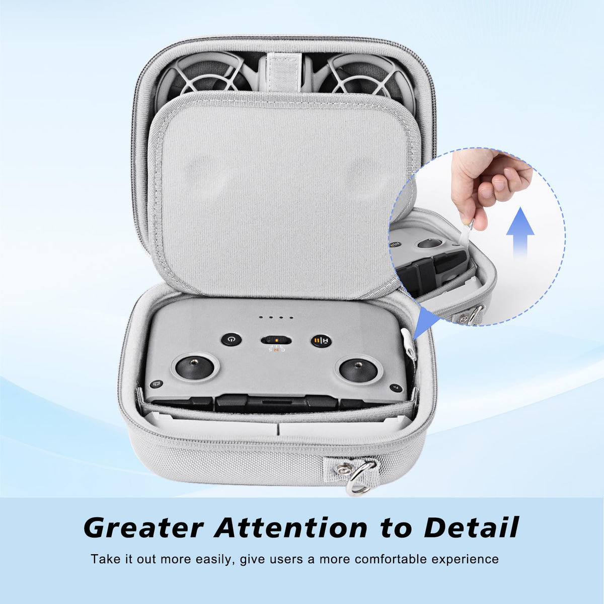 Krypthos - Funda de transporte para DJI Neo, bolsa de hombro portátil de viaje con correa elástica para arreglar DJI Neo Drone, adecuado para viajes y almacenamiento en el hogar, drone y sus