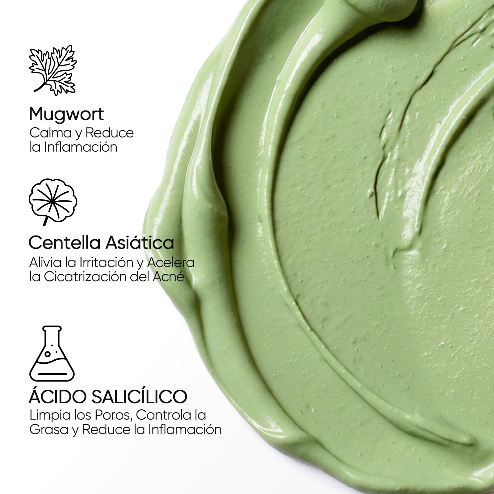 Skintific Mascarilla Facial en Barra de Mugwort para Limpieza Profunda, Stick de Arcilla Purificante con Mugwort para Puntos Negros, Skin Care Coreano para Control de Grasa y Piel Sensible, 40G