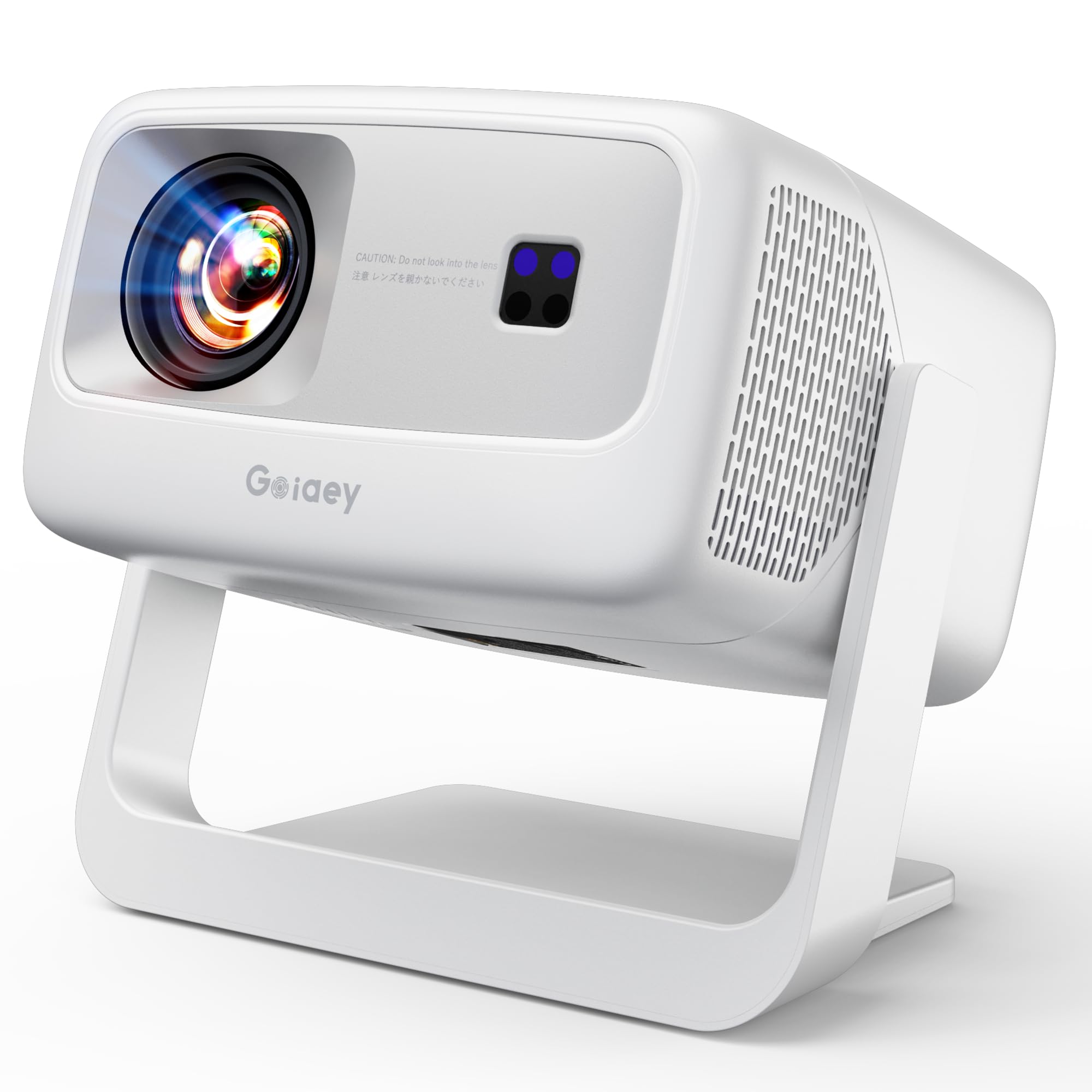 [3500-Ultra Bright/Descargas de aplicaciones oficiales/65W Dolby Audio/Soporte 4K] Proyector inteligente para exteriores con WiFi y Bluetooth, enfoque automático, 2026 actualizado desde el modelo gris