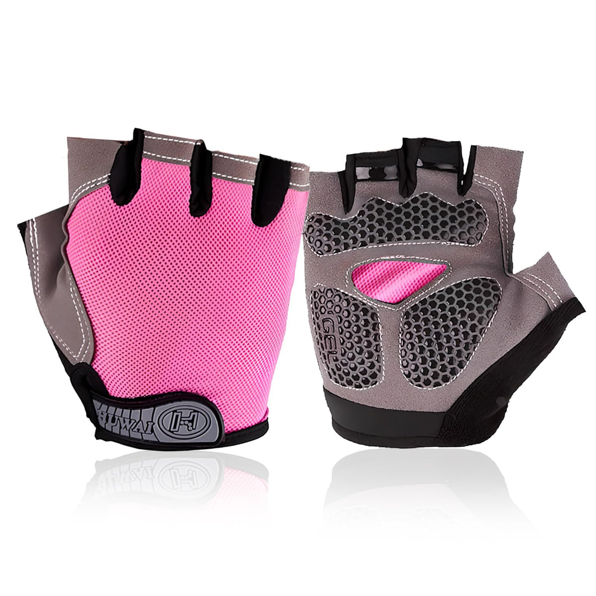 E T EASYTAO Guantes Deportivos Mujer y Hombre, Guantes de Fitness y Ciclismo, Diseño Medio Dedo y Transpirable para Levantamiento, Ejercicio Físico o Entrenamiento al Aire Libre (Rosa, S)