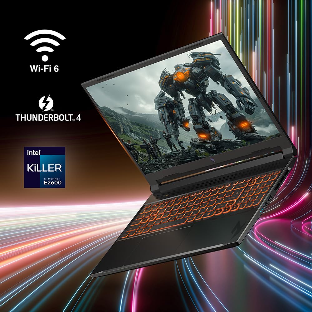 Acer Nitro V Gaming Laptop | Procesador Intel Core Ultra 9 270H | GPU NVIDIA GeForce RTX 5070 para portátil | visualización WUXGA IPS de 16 Pulgadas | 32 GB DDR5 | SSD Gen 4 de 1 TB | Wi-Fi 6 | KB