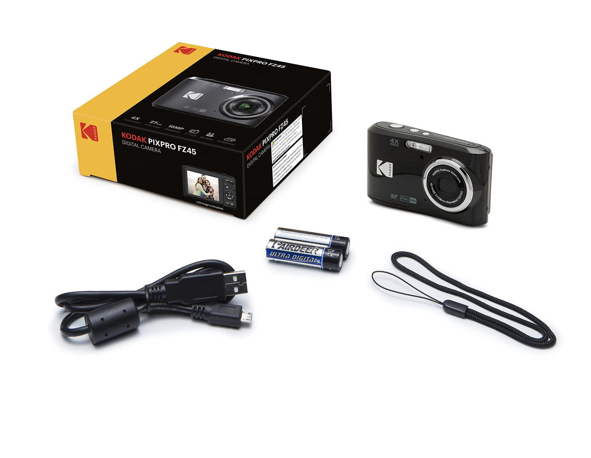 KODAK PIXPRO - Cámara Digital de 16 MP con Zoom óptico de 27 mm de Gran Angular y visualización LCD de 2,7 Pulgadas (Negro)