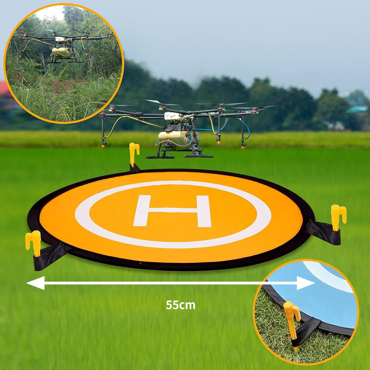 NUSKON Plataforma de Aterrizaje Universal para Drones, Accesorios para El Aterrizaje de Drones