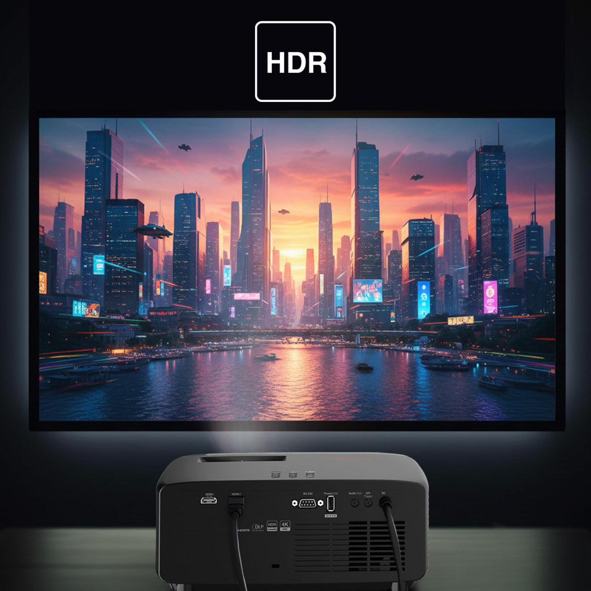 Optoma UHZ36-4K UHD, 3500 lúmenes, Modo HDR y cineasta, proyector láser de Cine en casa