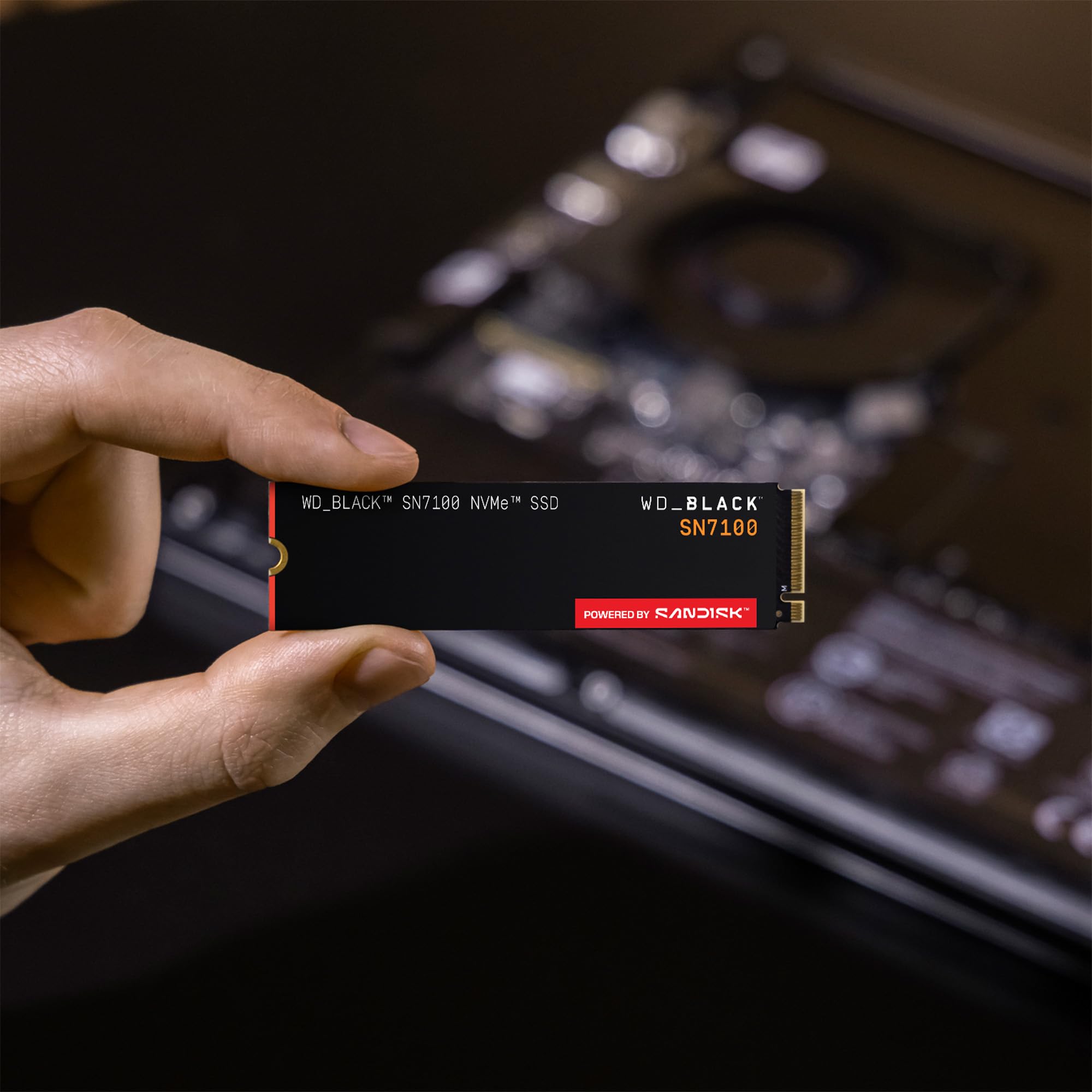 WD_Black SN7100 2TB NVMe SSD, M.2 2280, Velocidades hasta 7250 MB/s, Next Gen TLC 3D NAND, WD_Black Dashboard, hasta 1,200TBW, para Ordenadores y Consolas portátiles. WDS200T4X0E