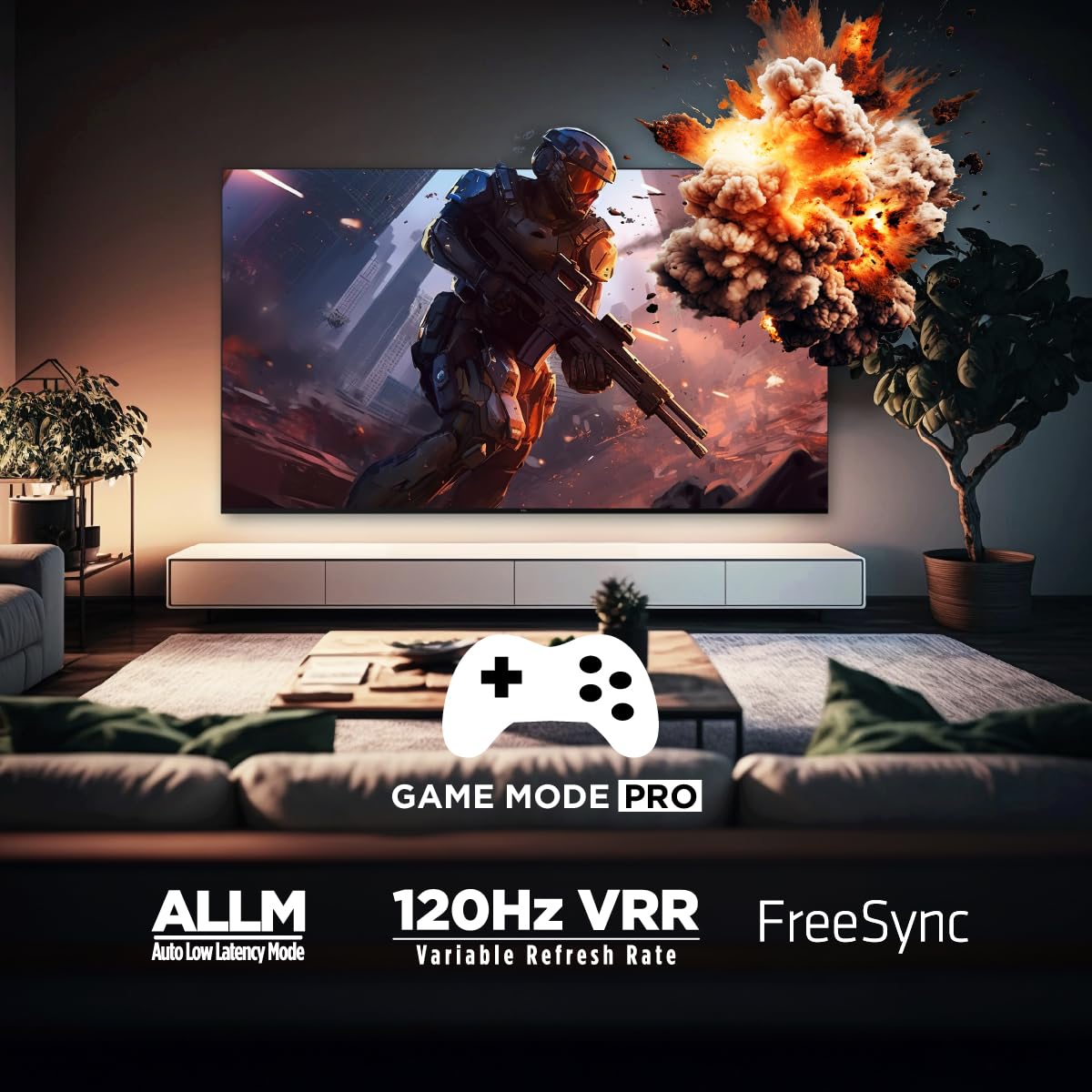 TCL Smart TV Pantalla 50" 50Q650G Google TV QLED Compatible con Alexa