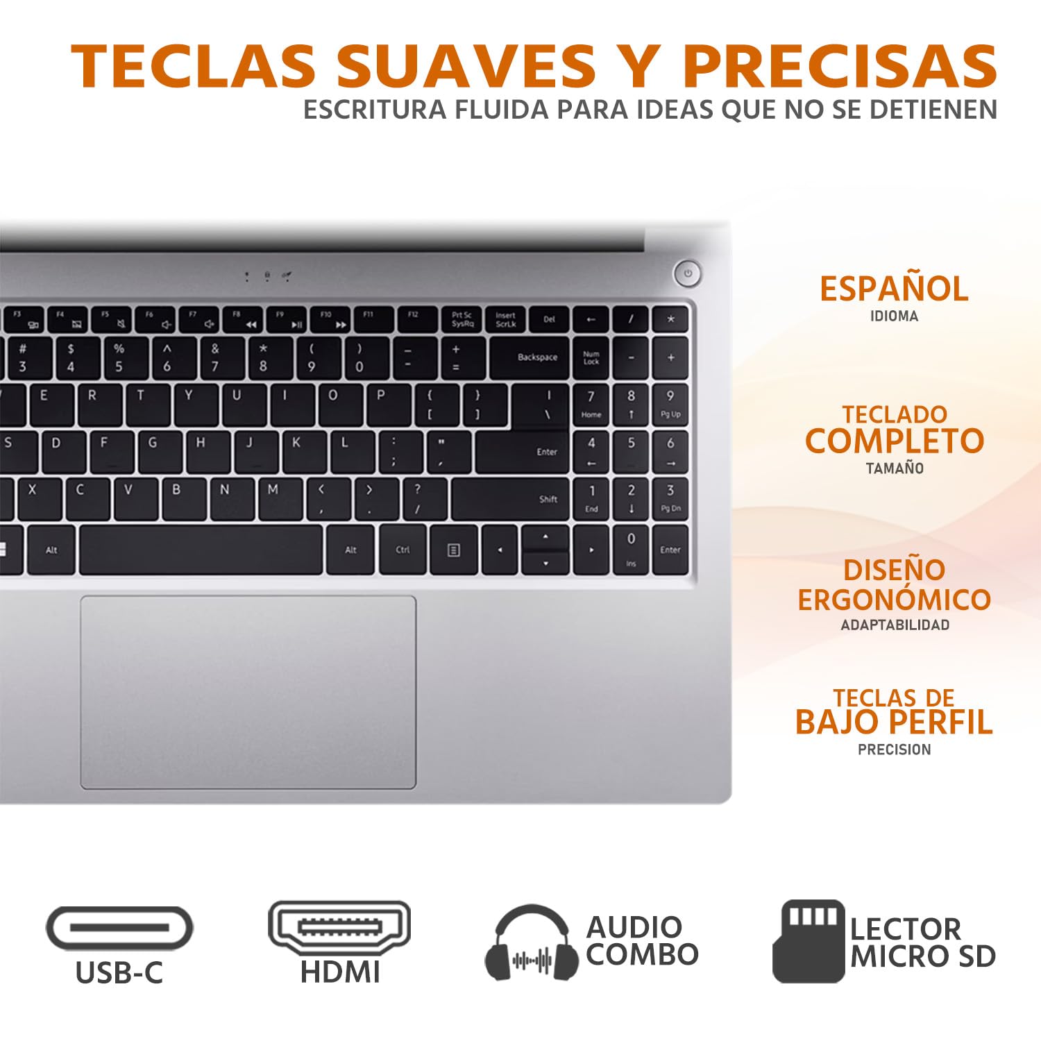 acer Laptop Aspire Lite 15 AMD Ryzen 7 5825U 32GB 1TB SSD 15.6” Full HD W11 Plata Teclado Español Mouse DXT Ideal para Trabajo y Multitarea