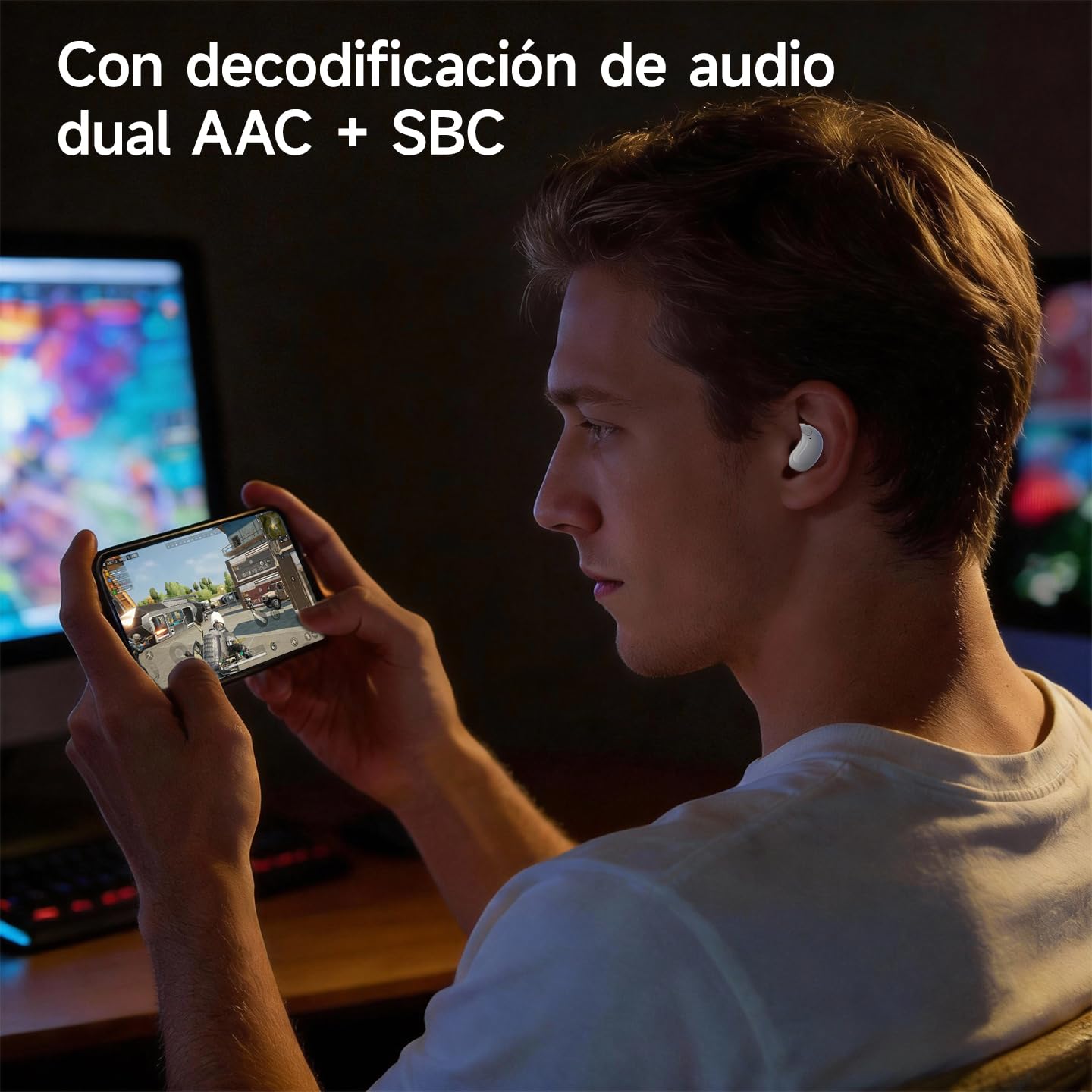 Audífonos Bluetooth para Dormir 5.4, Aislamiento Acústico 60dB, Pantalla LED, Autonomía 24h, Unidad 13mm Hi-Res AAC, Diseño Ergonómico Sin Presión para Dormir de Lado, Súper Ligeros