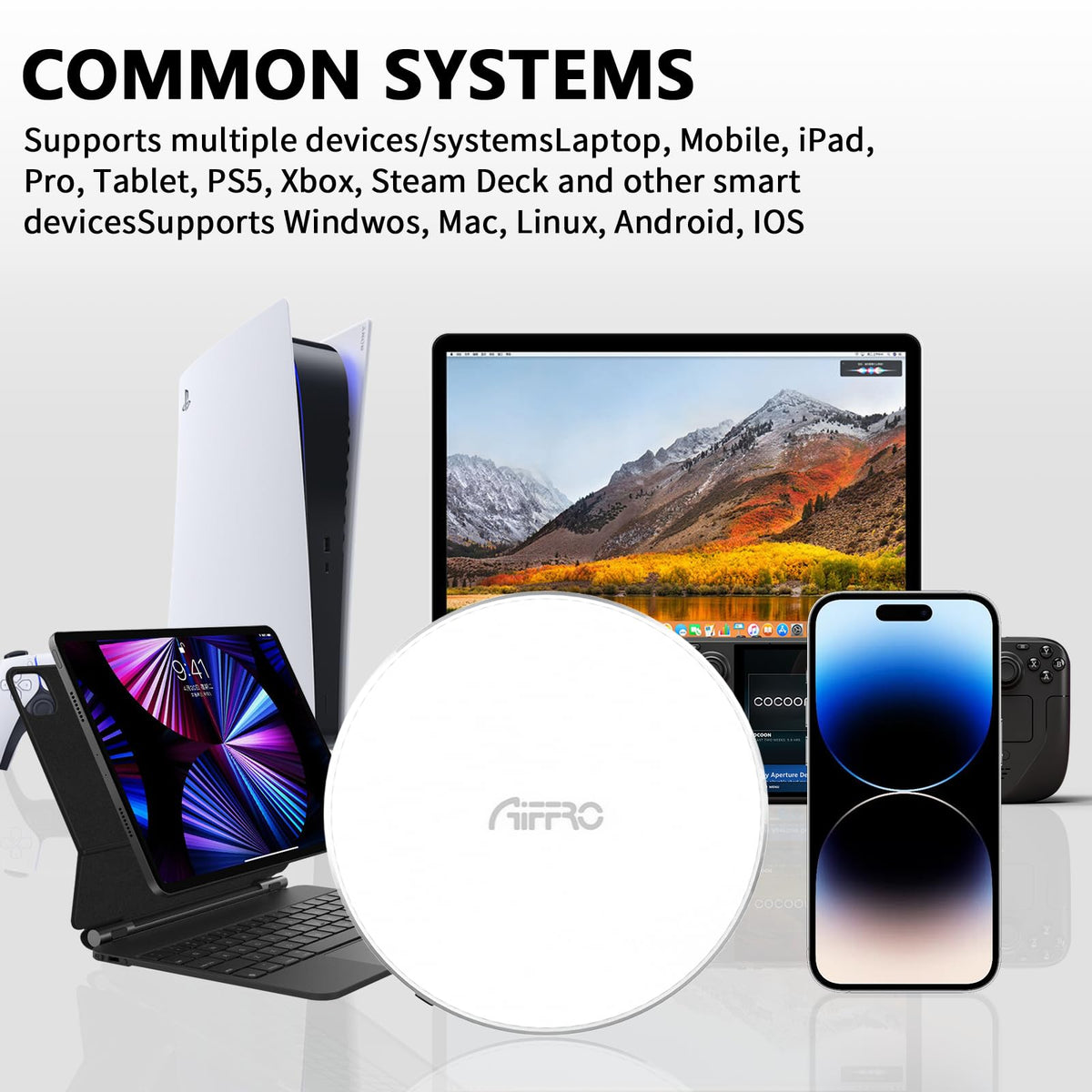 Aiffro P10 SSD Magnético 1TB para iPhone MagSafe, hasta 2000MB/s Type-C, Conectividad SM2320 USB 3.2 Gen 2x2 20Gbps, Firmware Actualizado