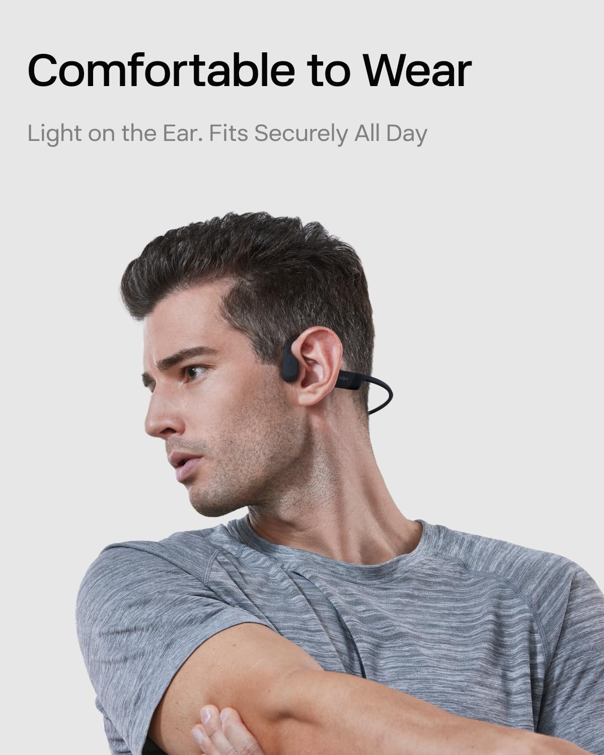SHOKZ Audífonos de Conducción Ósea Openrun Mini (S803MBK) Bluetooth - Negro
