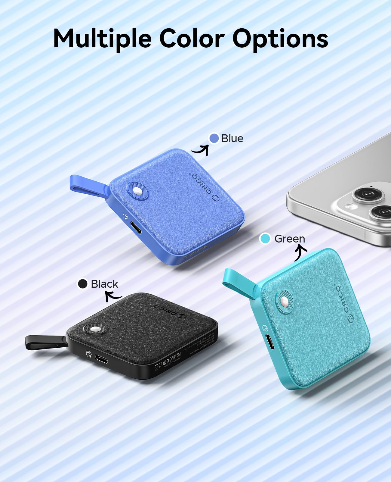 ORICO SSD portátil de con Cable USB C 2 en 1, Unidades de Estado sólido externas, hasta 460 MB/s, indicador de Estado, Almacenamiento fiable para Smartphone, Tablet y PC con USB-C - B5PLUS (480, GB)