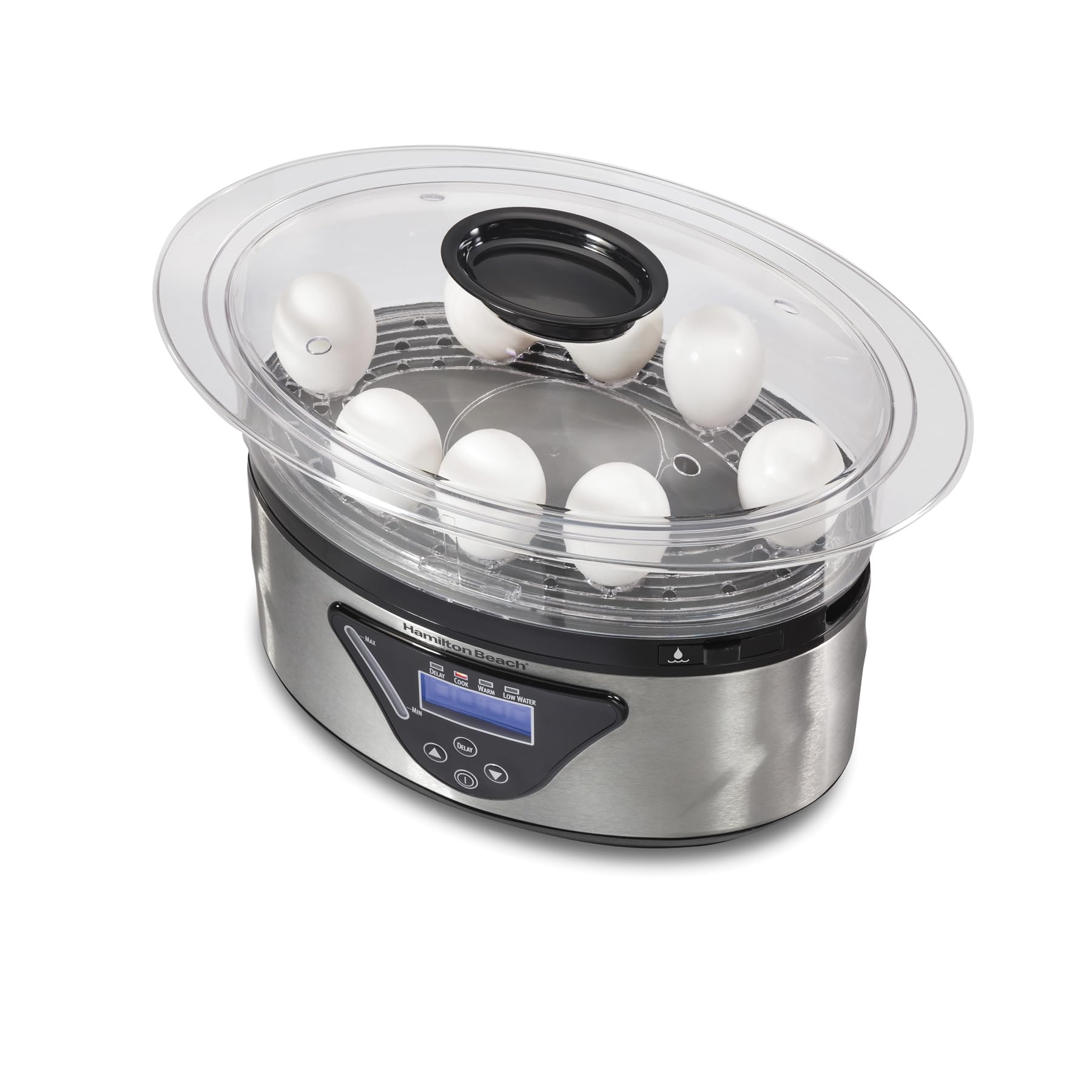 Hamilton Beach 37530Z/ Vaporera y Arrocera Digital/Bandejas Apilables/Capacidad de 5.2L