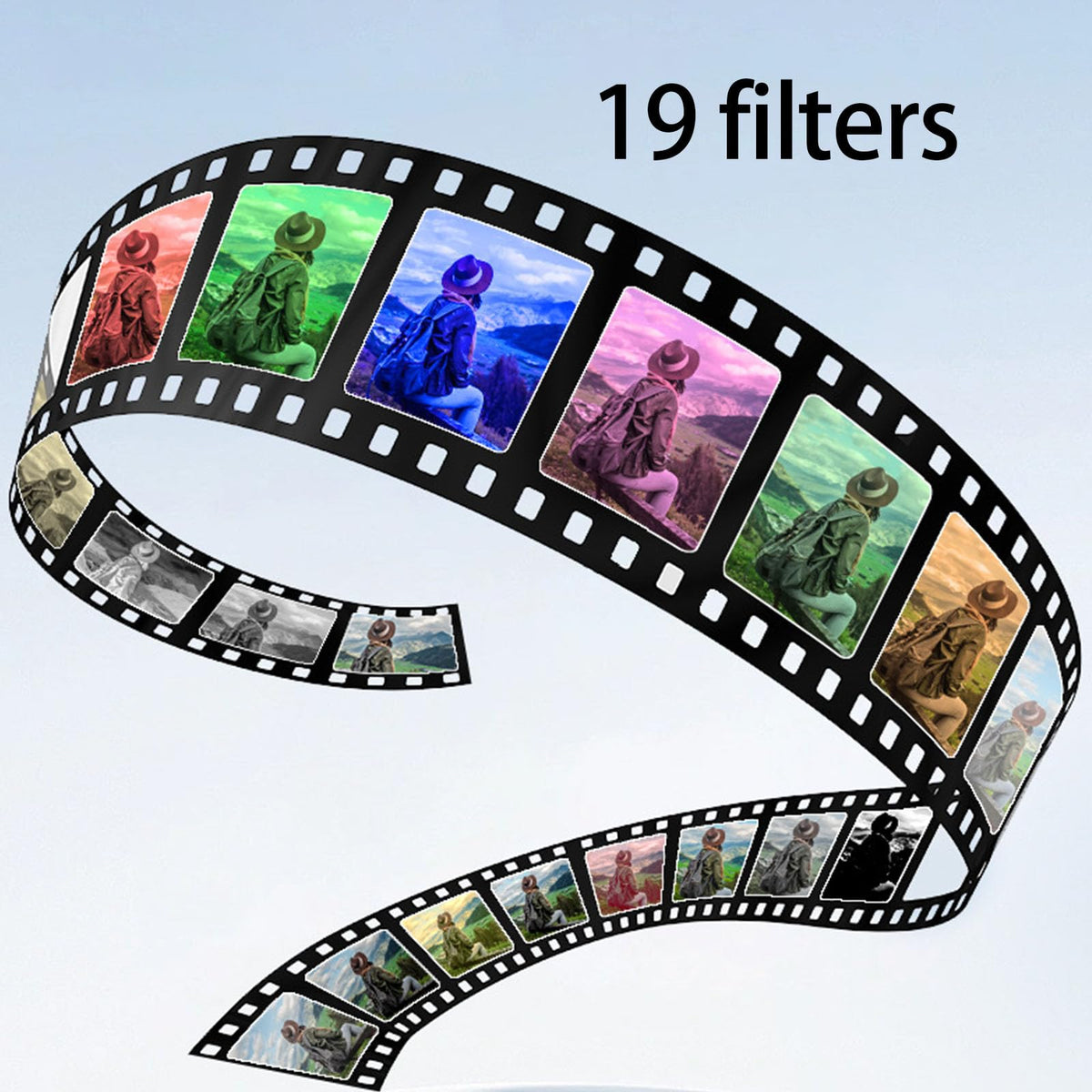 Cámara compatible con viajes 4K vídeo 64 megapíxeles fotos con operación con una sola mano escenario de disparo dinámico cámara de viaje portátil