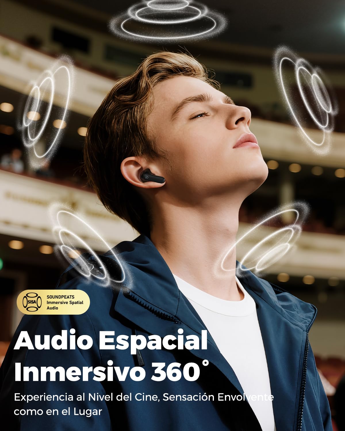 SoundPEATS Q3 Pro Audífonos Inalámbricos In-Ear ANC -38dB Graves Potentes
