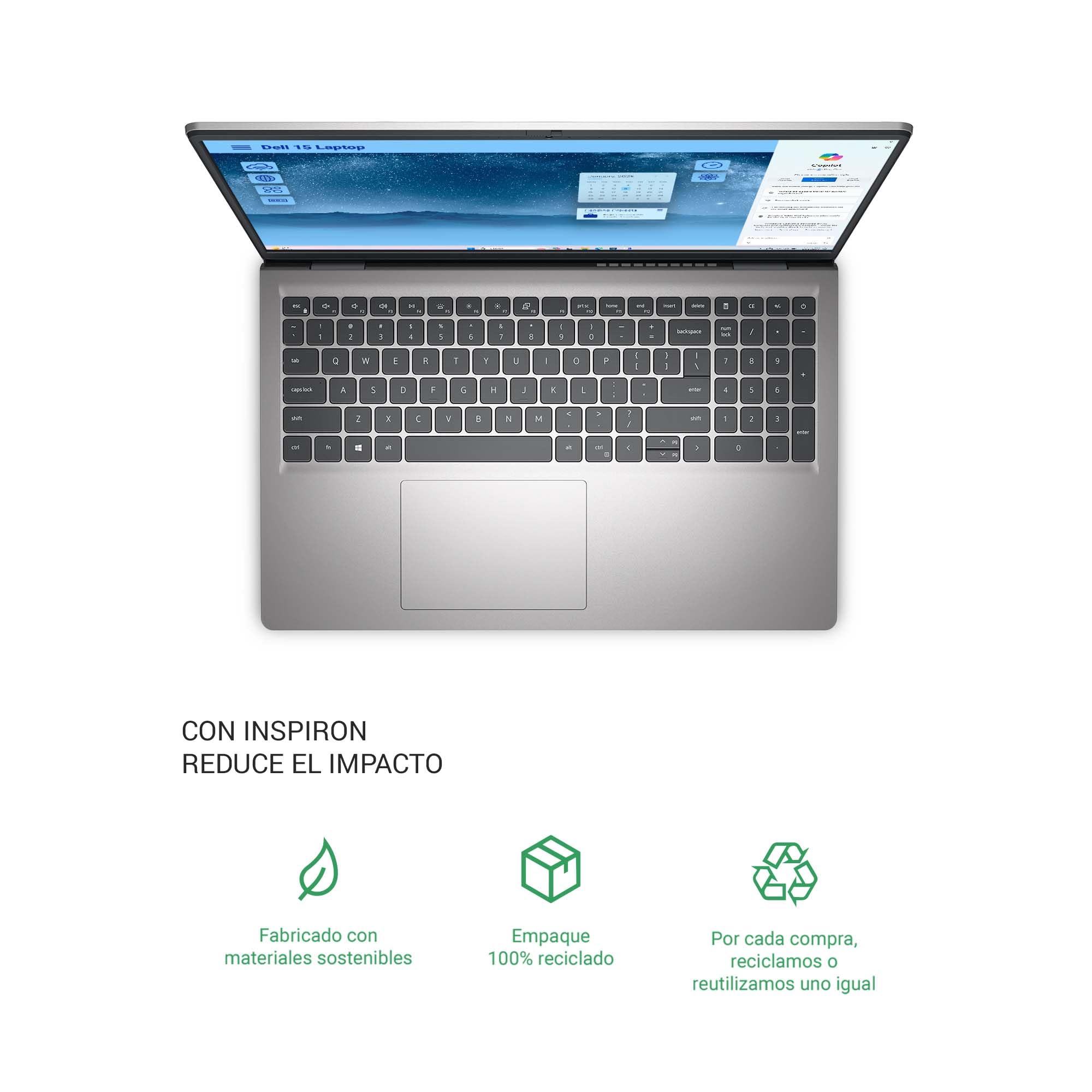 DELL Laptop15.6 Intel Core i5 1334U 8 GB RAM 512 GB SSD Windows 11 Silver