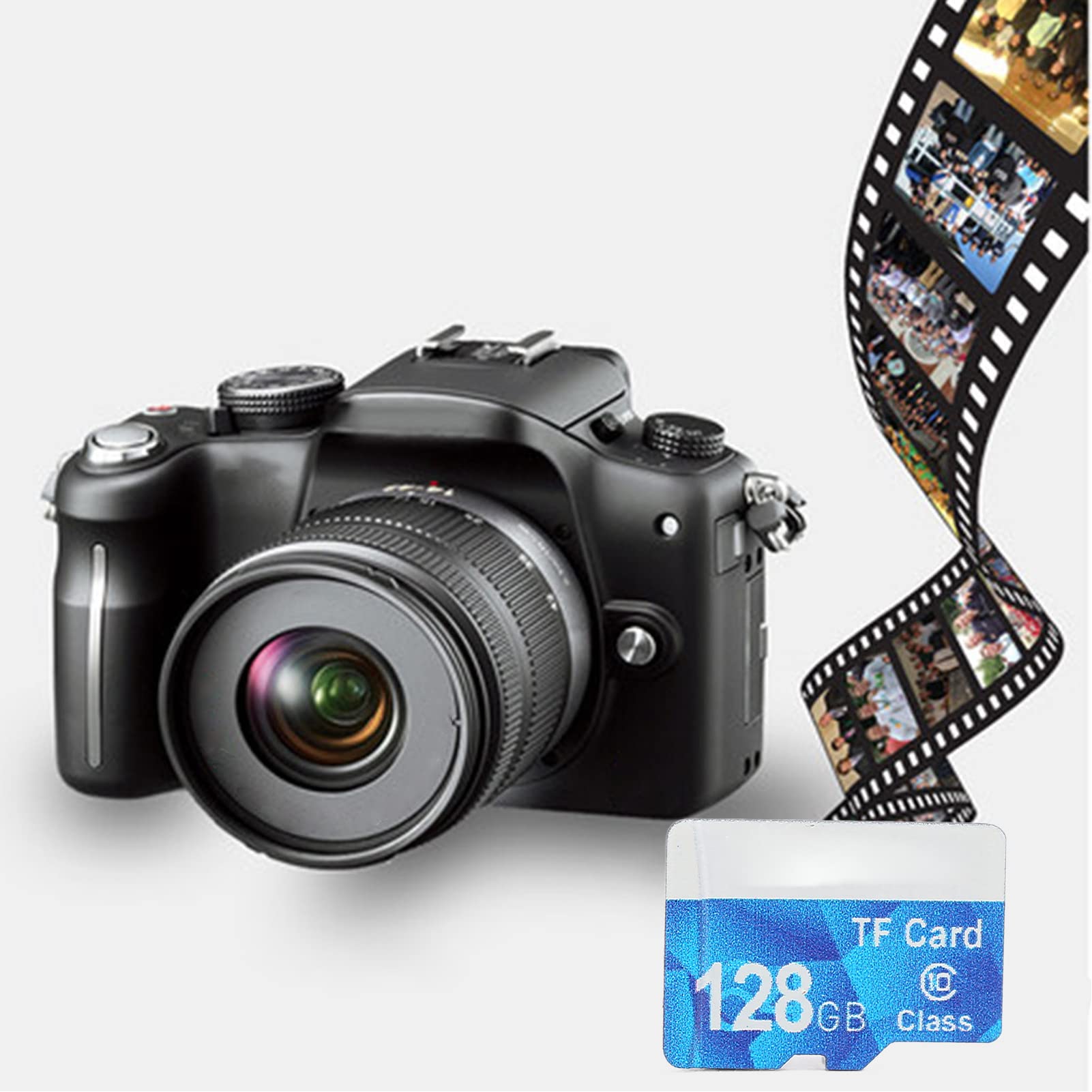 Yosoo Health Gear Tarjeta de Memoria Micro SD Clase 10 Alta Velocidad 128GB para Cámara, Deportes DV, Teléfono, Dash CAM, Endoscopio