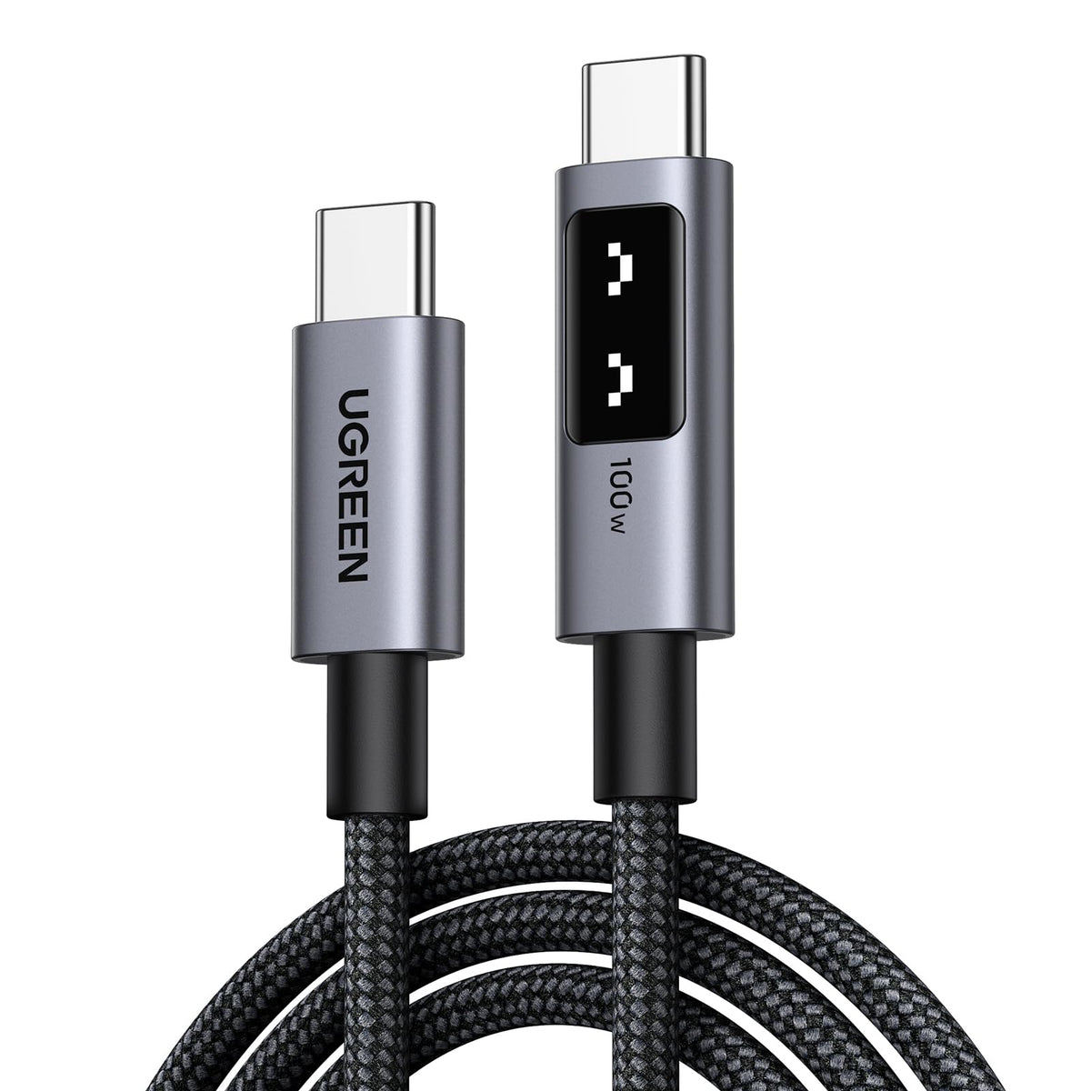 UGREEN UNO Cable USB C a USB C 100W (5A/20V) Tipo C PPS Carga Rápida PD 3.0 Pantalla Compatible con M4 MacBook Pro Air, iPad 2024, iPhone 16 15, Galaxy S25 S24 Ultra, Pixel 9 8 7, 2M, Negro