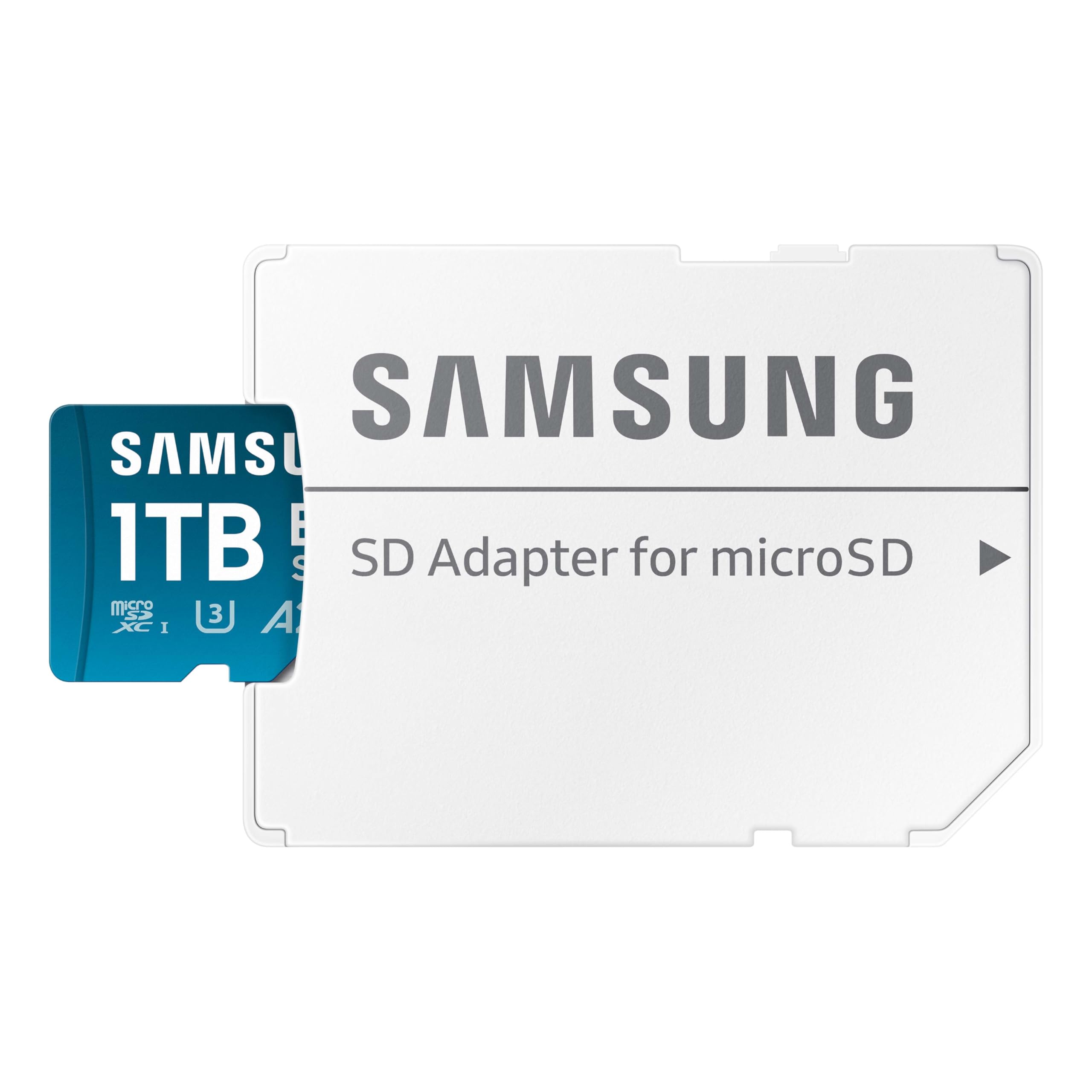 SAMSUNG EVO Select microSDMemory Card + Adaptador, 1 TB microSDXC, hasta 160 MB/s, 4K UHD, UHS-I, C10, U3, V30, A2, para teléfono Celular, Smartphones, Nintendo-Switch y tabletas (MB-ME1T0SA/AM)