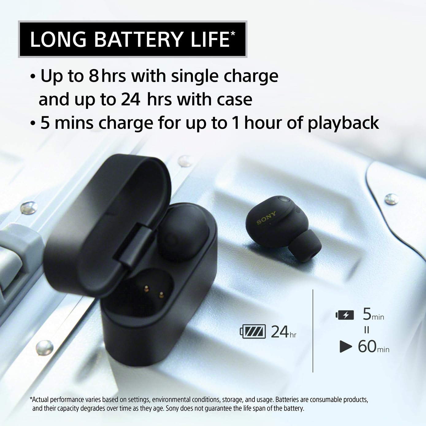 Sony WF-1000XM6 los Mejores Auriculares inalámbricos con cancelación de Ruido, Auriculares intrauditivos Bluetooth, Sonido de Calidad de Estudio, hasta 24 Horas de batería, Color Negro