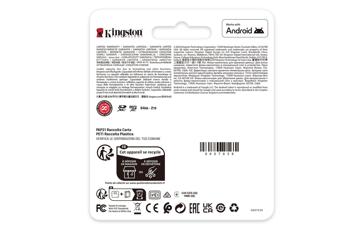 Kingston Tarjeta De Memoria MicroSD, Canvas Go Plus Gen4, Capacidad: 256GB, 4K, Clase 10, UHS-I, U3, V30, A2 Lectura: 200MB/s y Escritura: 160MB/s, sin Adaptador SKU: SDCG4/256GBSP