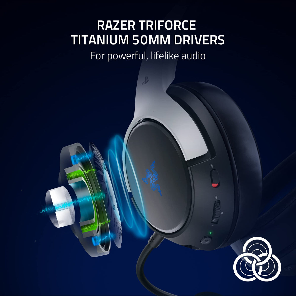 Razer Kaira Pro HyperSpeed - Auriculares inalámbricos para juegos con Haptics para Playstation 5 / PS5, PS4, PC, móvil: controladores de titanio de 50 mm - Micrófono híbrido - (reacondicionado)