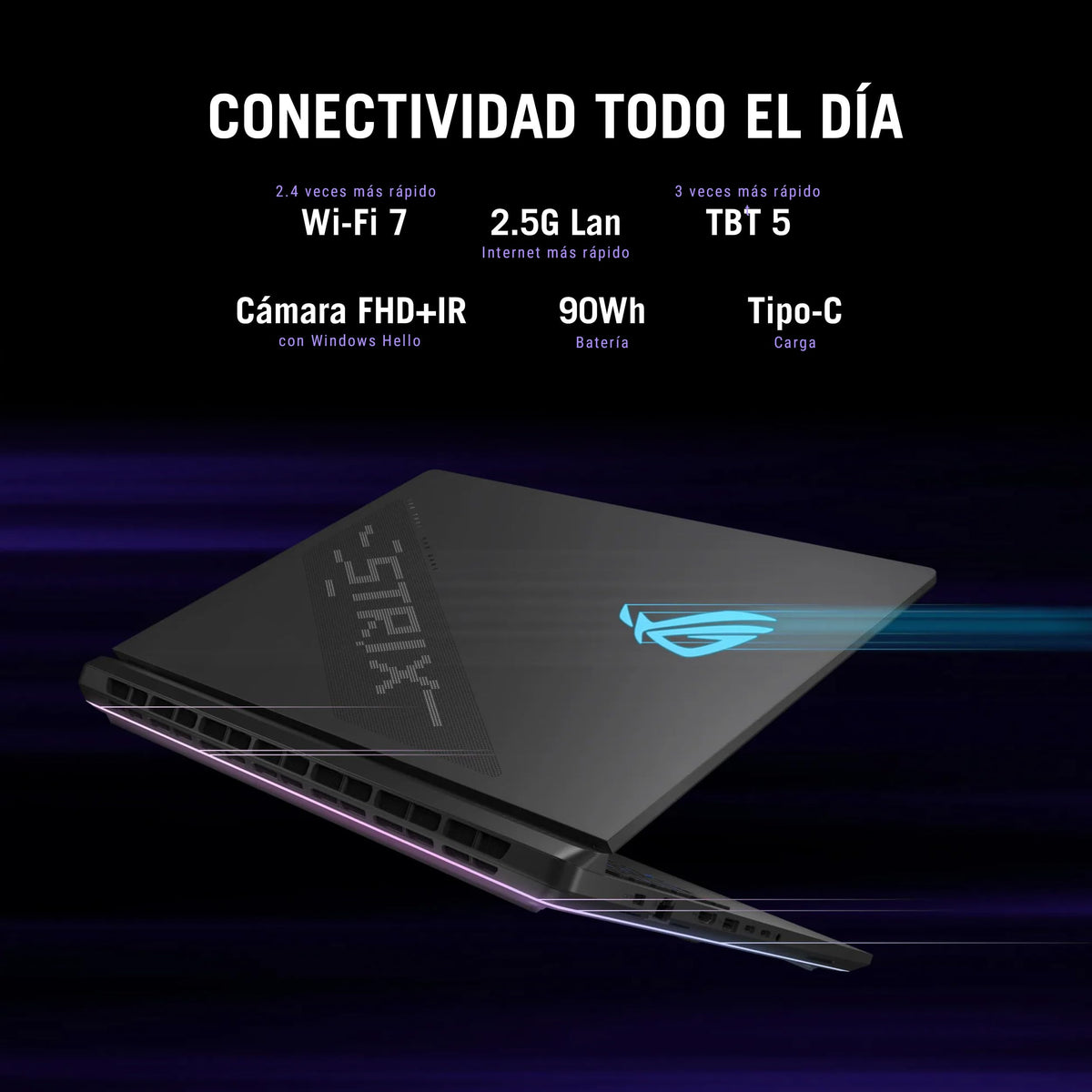 ASUS ROG Strix Scar 16/ NVIDIA GeForce RTX 5080/ Intel Ultra 9/64 GB - 2TB SSD/Intel AI Boost NPU 13 Tops + Incluye Mochila ROG Gladius y Mouse ROG (Garantía y Servicio con la Marca en México)