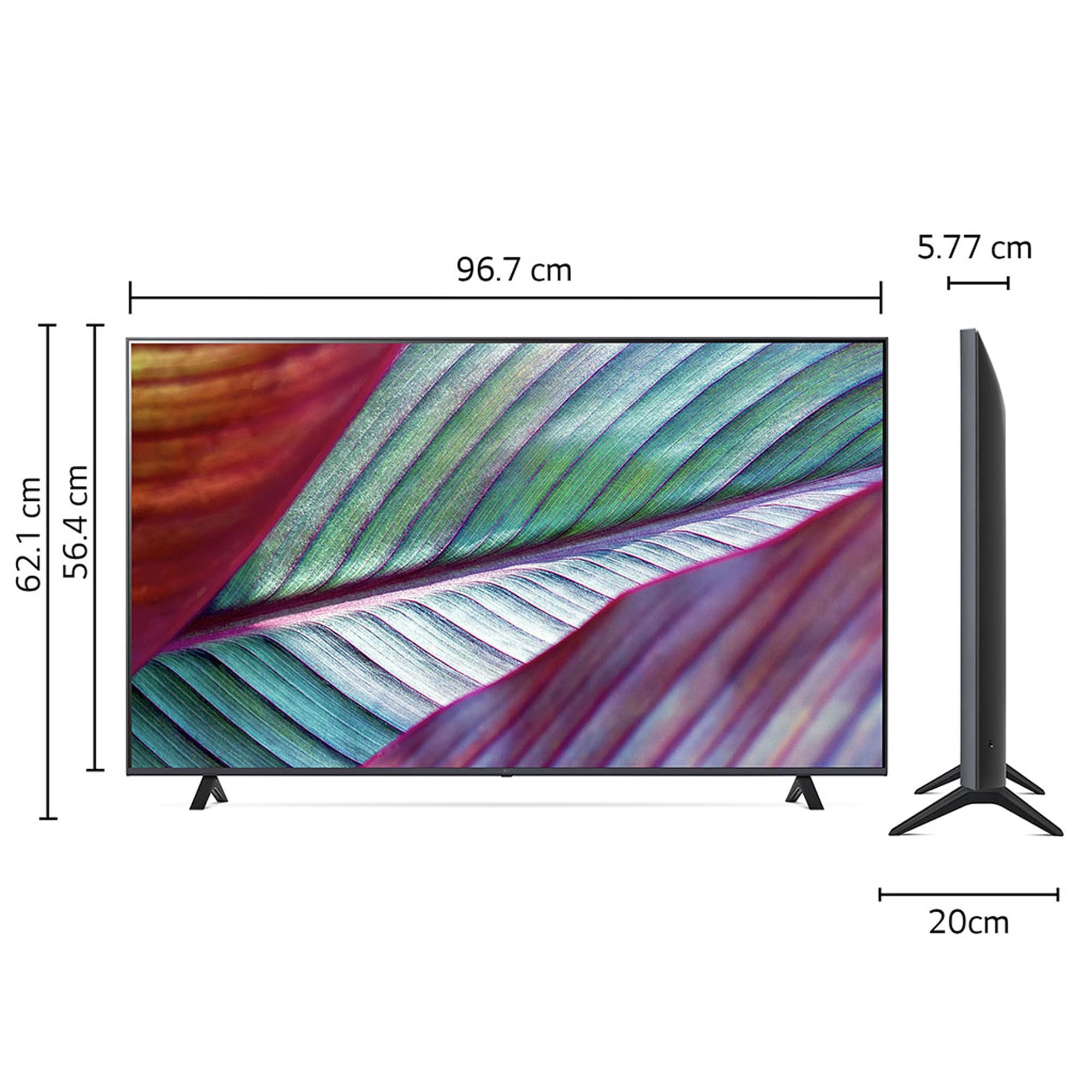 LG Pantalla UHD AI ThinQ 43" 4K Smart TV 43UR7800PSB