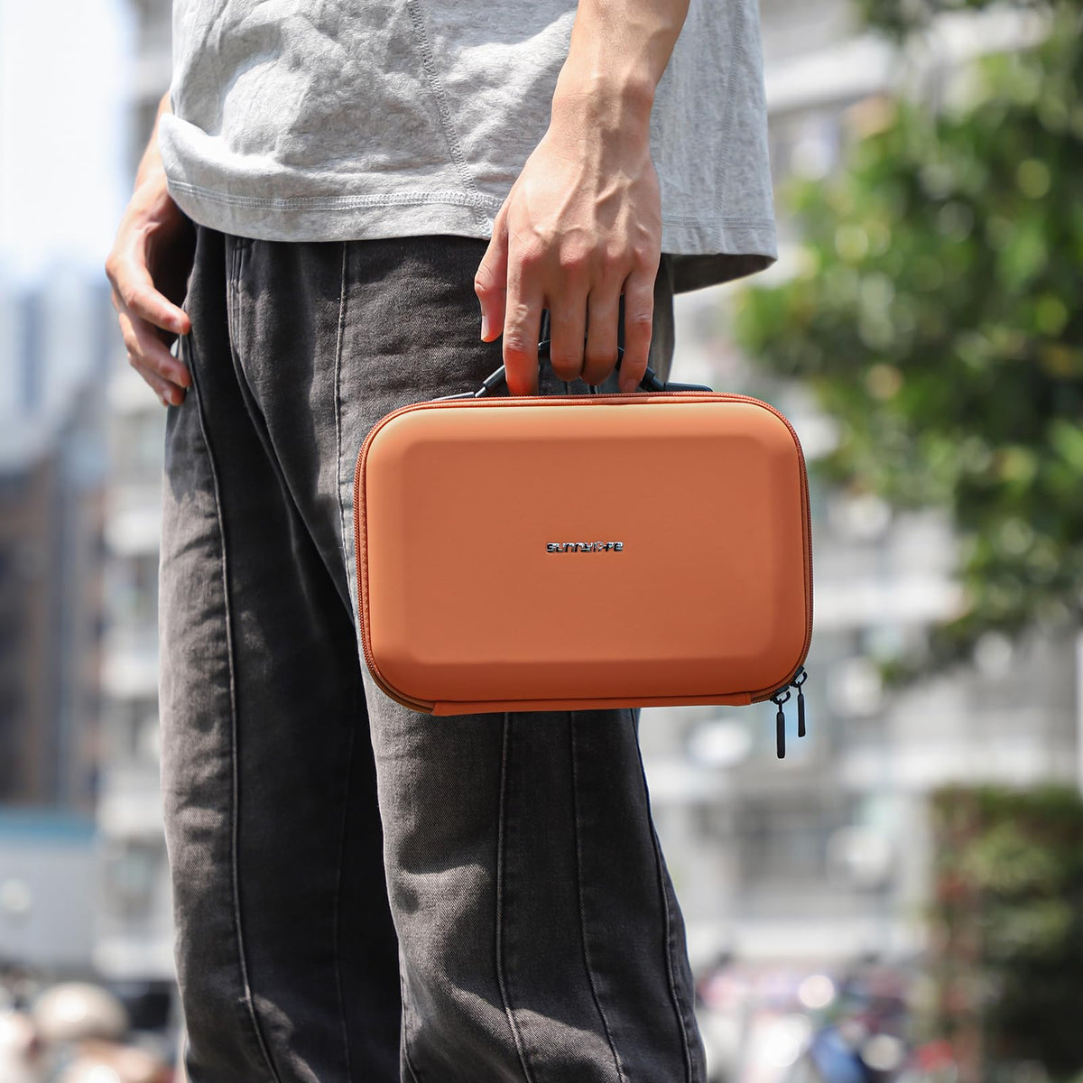 Funda de transporte para DJI NEO, bolsa de almacenamiento de carcasa dura de poliuretano portátil para drones/baterías/hub de carga/control remoto RC-N3/hélices y otros accesorios (naranja)