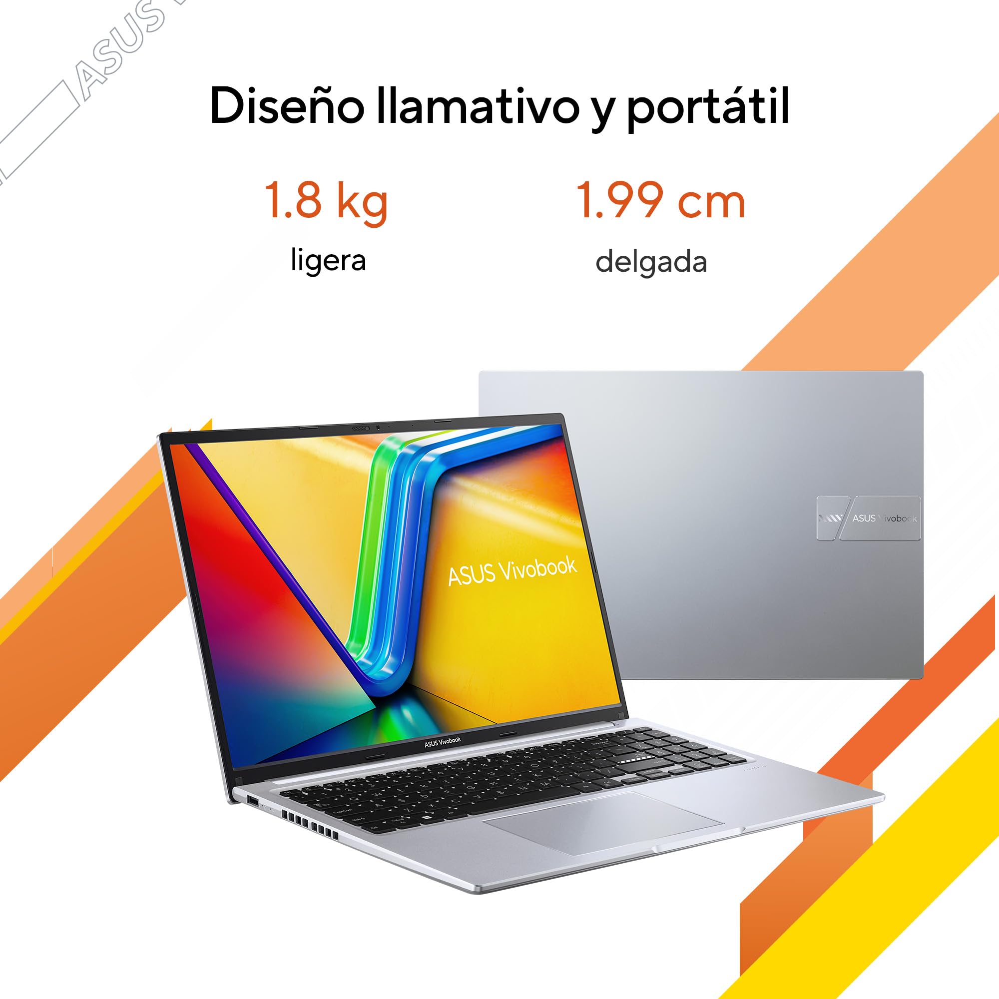 ASUS Vivobook 16 Procesador AMD Ryzen 7-7730U 16GB RAM 512GB SSD Pantalla WUXGA 16 Pulgadas