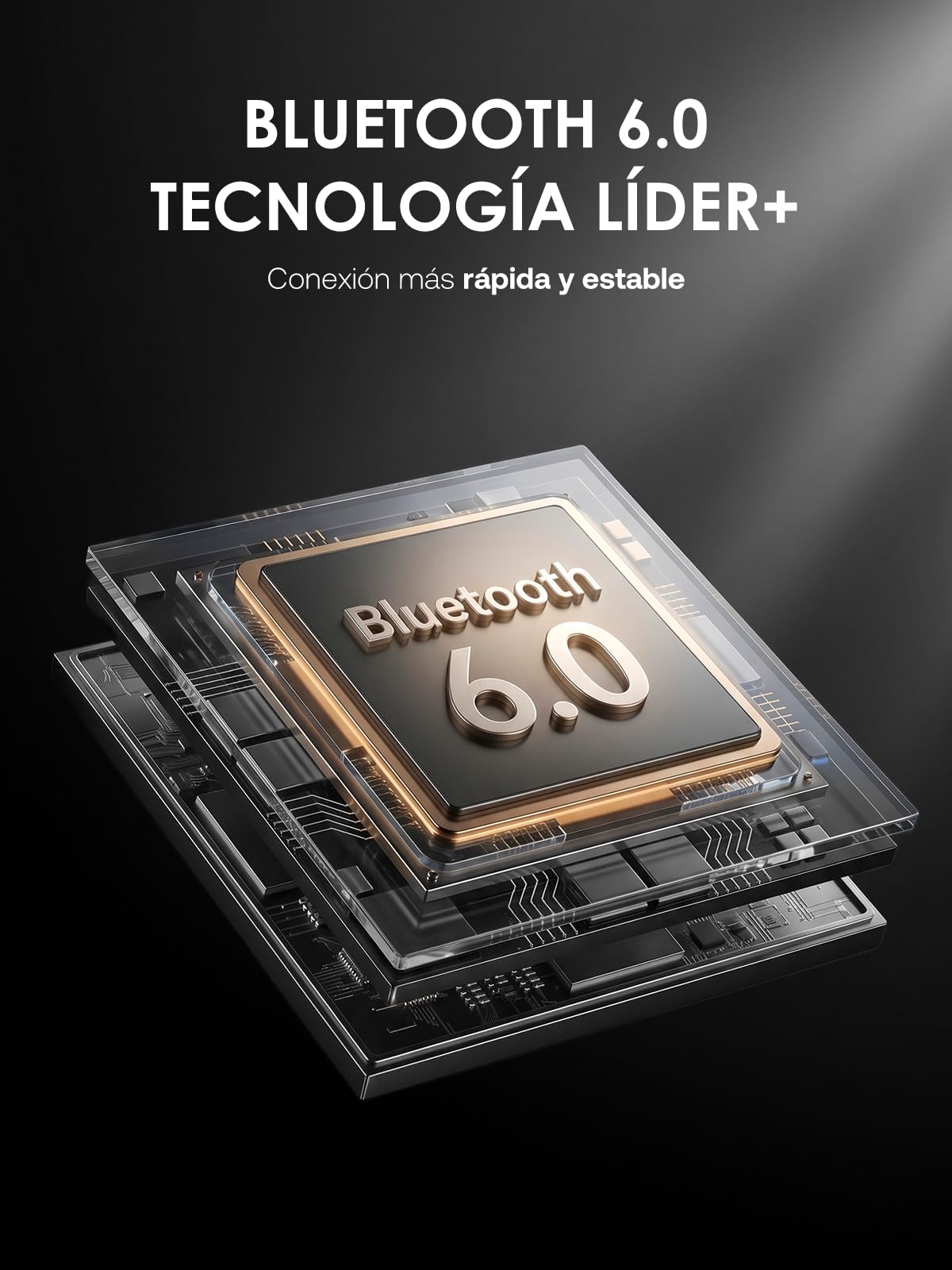 1 Hora Audífonos Inalámbricos Bluetooth con Pantalla LED