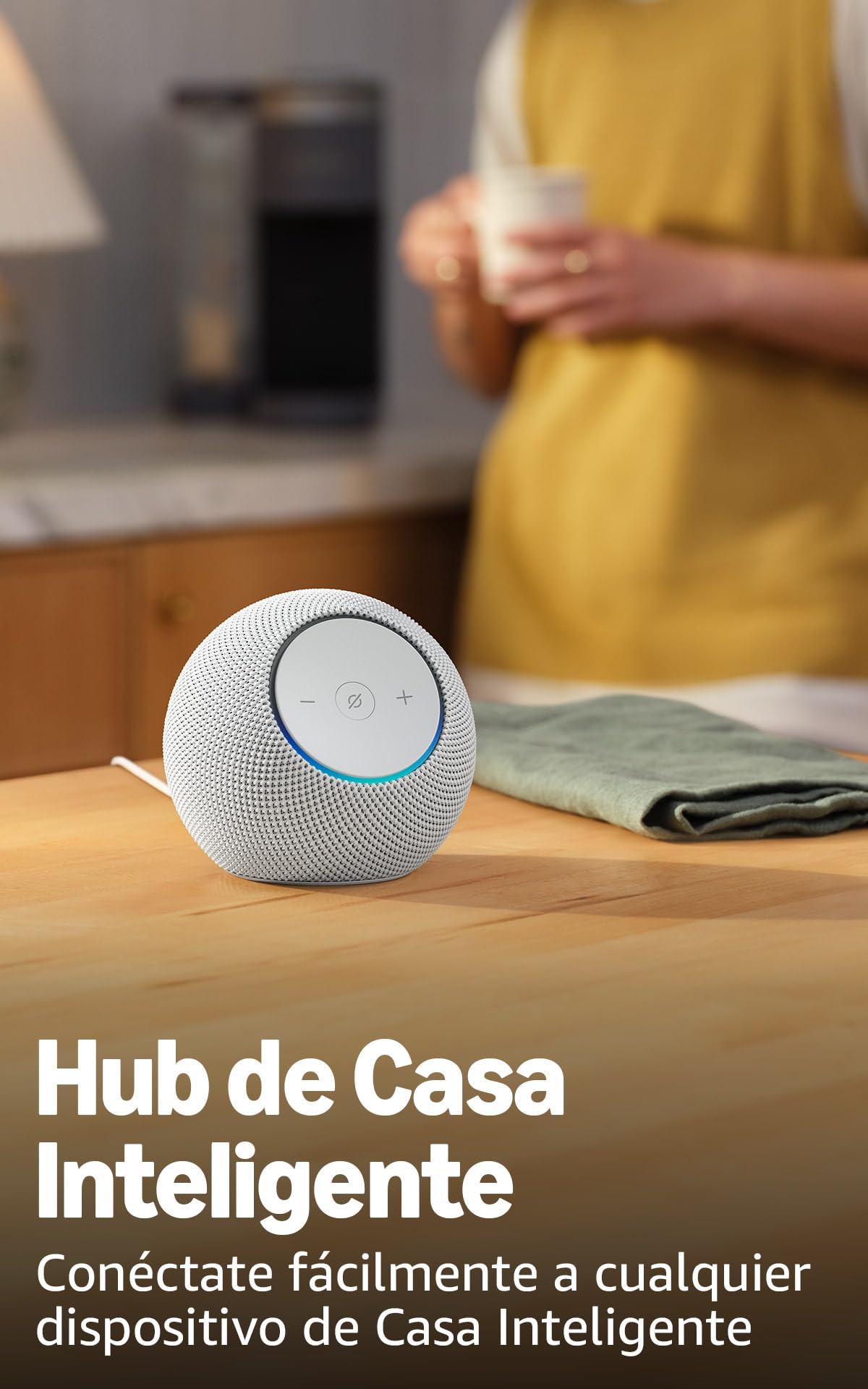 Amazon Echo Dot Max (modelo más reciente): bocina Alexa con sonido expansivo y graves casi 3 veces más potentes, ideal para salas y espacios medianos, amatista, con el Acceso Anticipado de Alexa+