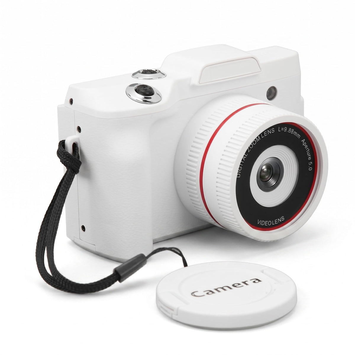 Cámara Digital Pantalla HD de 2,4 Pulgadas - Cámara Vlogging 1080P 16MP, Zoom 16X Cámaras de Video Pequeñas con Enfoque Automático, Cámara Inteligente con Estabilización de