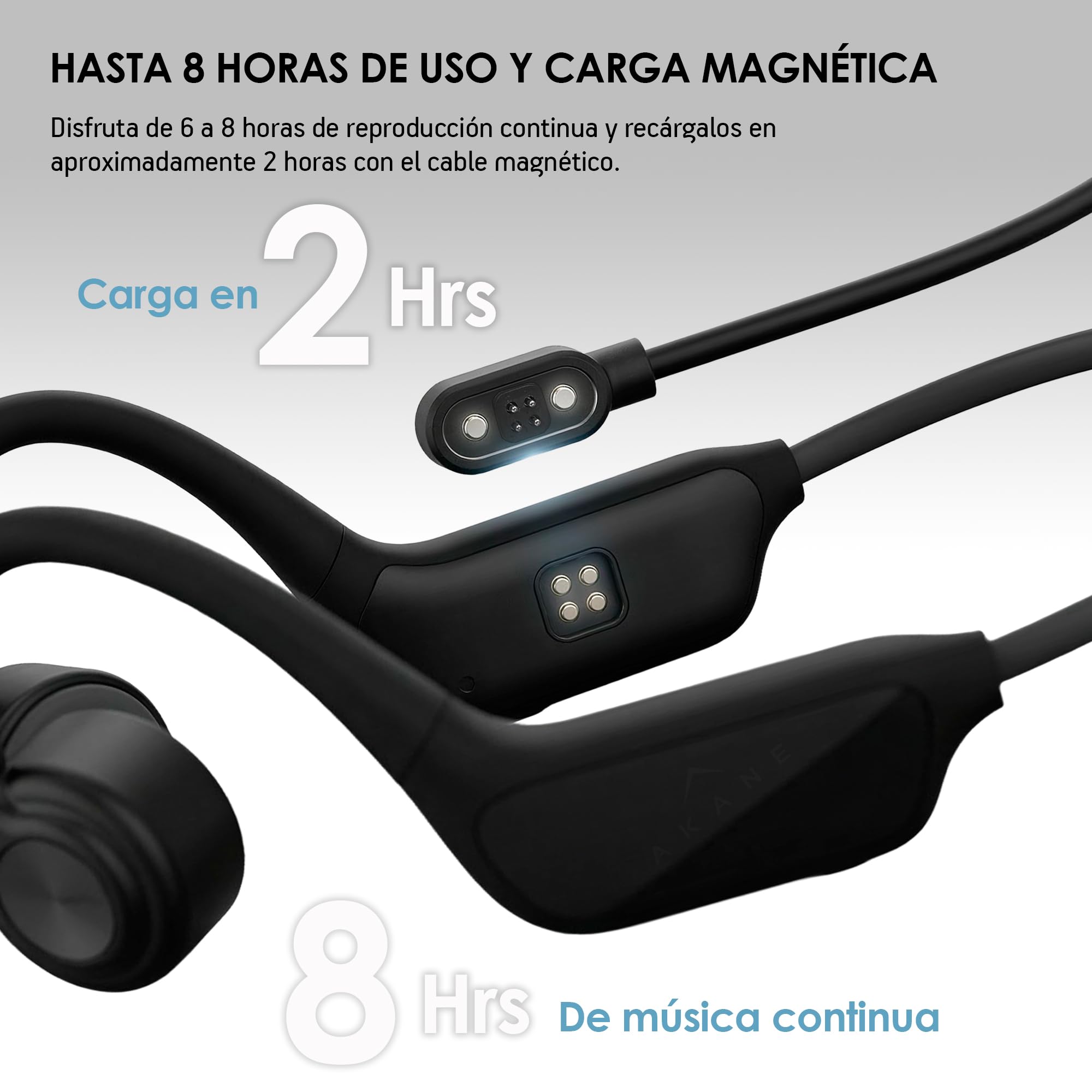 Akane Audífonos de Conducción Ósea para Nadar Bluetooth 5.4