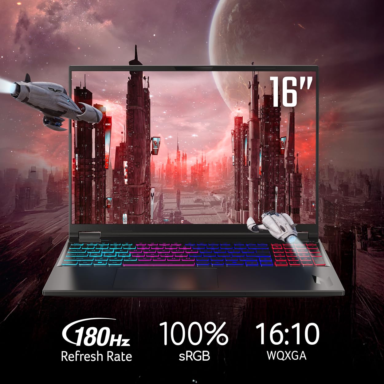 Acer Nitro 16S AI Copilot+ PC Gaming Laptop | Procesador AMD Ryzen AI 9 365 | GPU para portátil NVIDIA GeForce RTX 5070 Ti | Pantalla IPS WQXGA de 16 pulgadas 180Hz | 32GB DDR5 | SSD Gen 4 de 2TB |