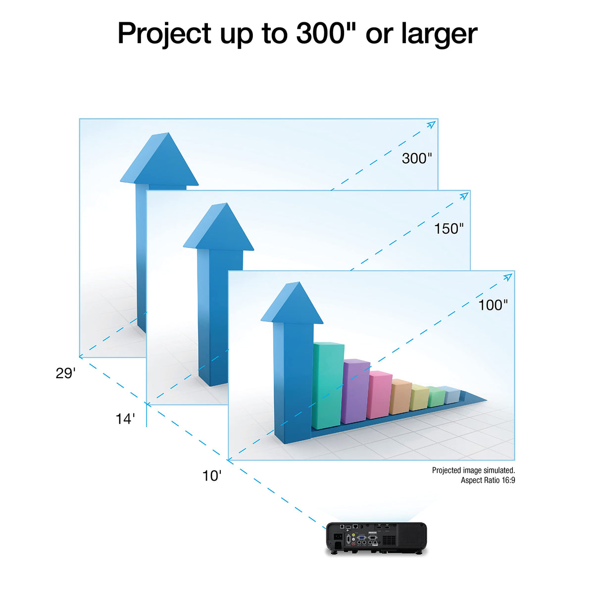 Epson Pro EX11000 Proyector láser inalámbrico 3LCD Full HD 1080p de 3 Chips, Brillo de Color de 4.600 lúmenes, Brillo Blanco de 4.600 lúmenes, Miracast, 2 Puertos HDMI, Altavoz Integrado de 16 W