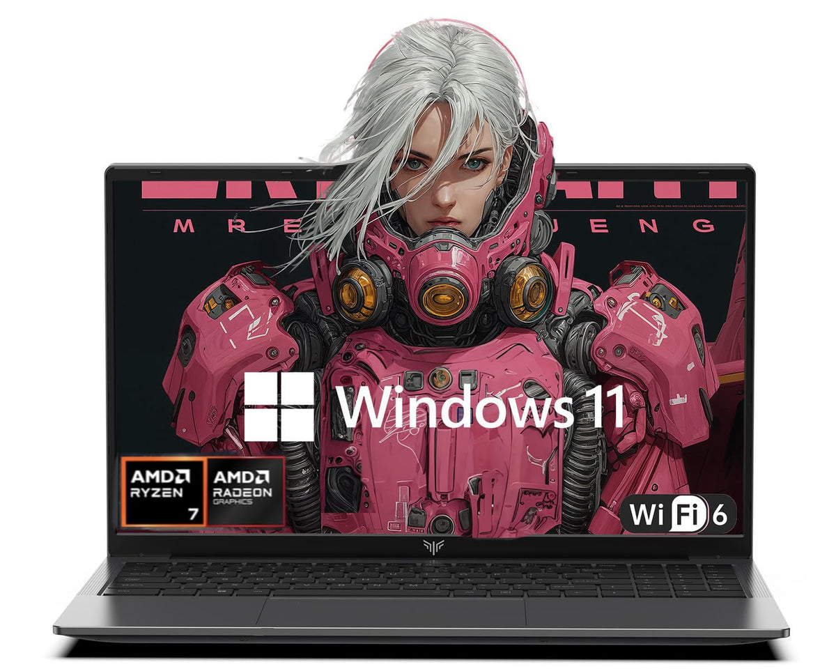 ACEMAGIC Laptop Gamer 16 Pulgadas | Procesador AMD Ryzen 7 H255 Gráficos Radeon 780M 16GB DDR5 RAM 512GB SSD NVMe | WiFi 6 | Teclado Retroiluminado| para Juegos y Trabajo Creativo