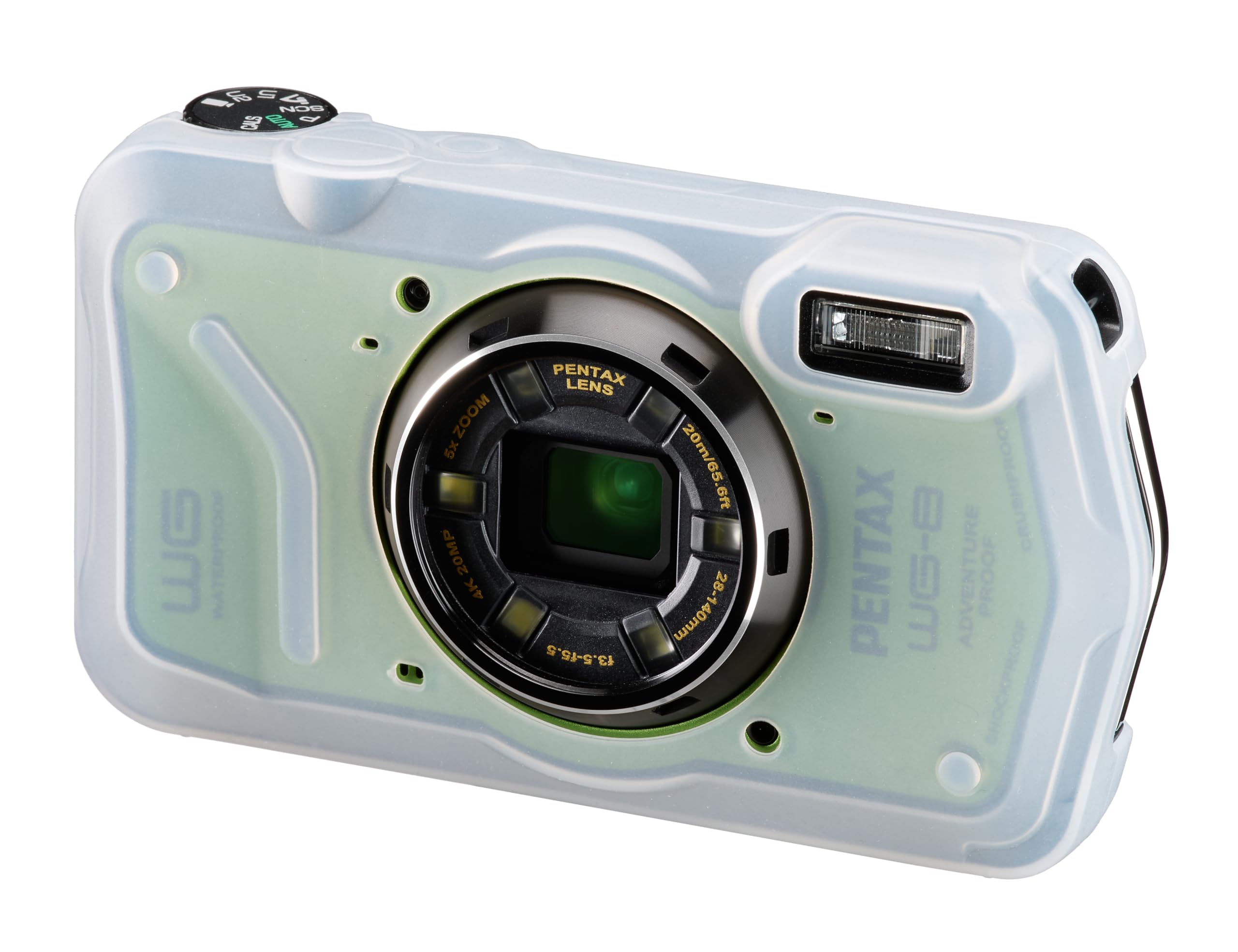 PENTAX WG-8 Verde - Cámara Digital Aventura, Impermeable, Resistente a Polvo y Golpes, con GPS y Brújula, Zoom Óptico 5x, Resolución 4K y 20 MP