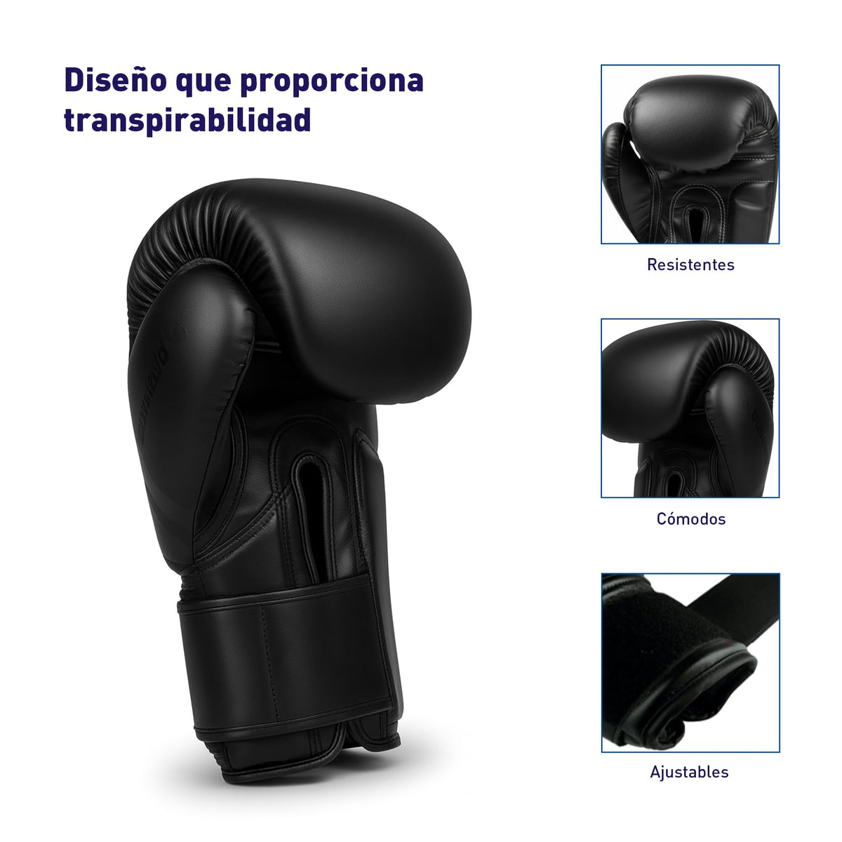 Bluelander Guantes de Boxeo 14 Oz, para Entrenamiento, Incluyen Protector Bucal, Absorción de Impactos y Correa Ajustable, Adecuados para Hombres y Mujeres, Ideales para Kickboxing y MMA