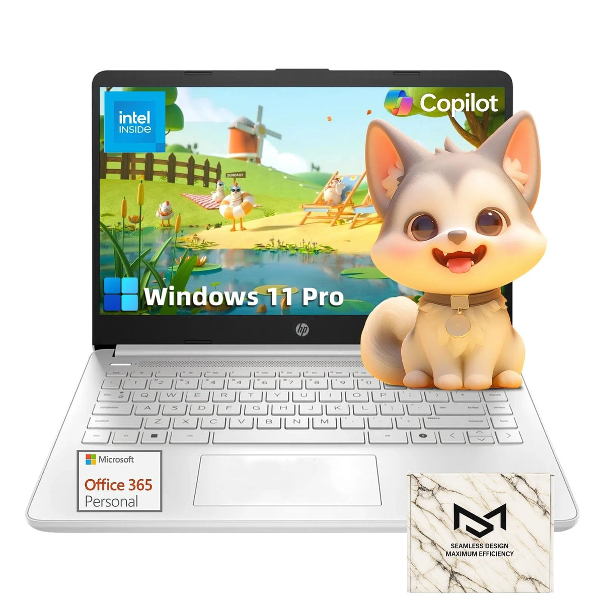 Laptop HP 14" dq6011dx Celeron 4GB 128GB Plata