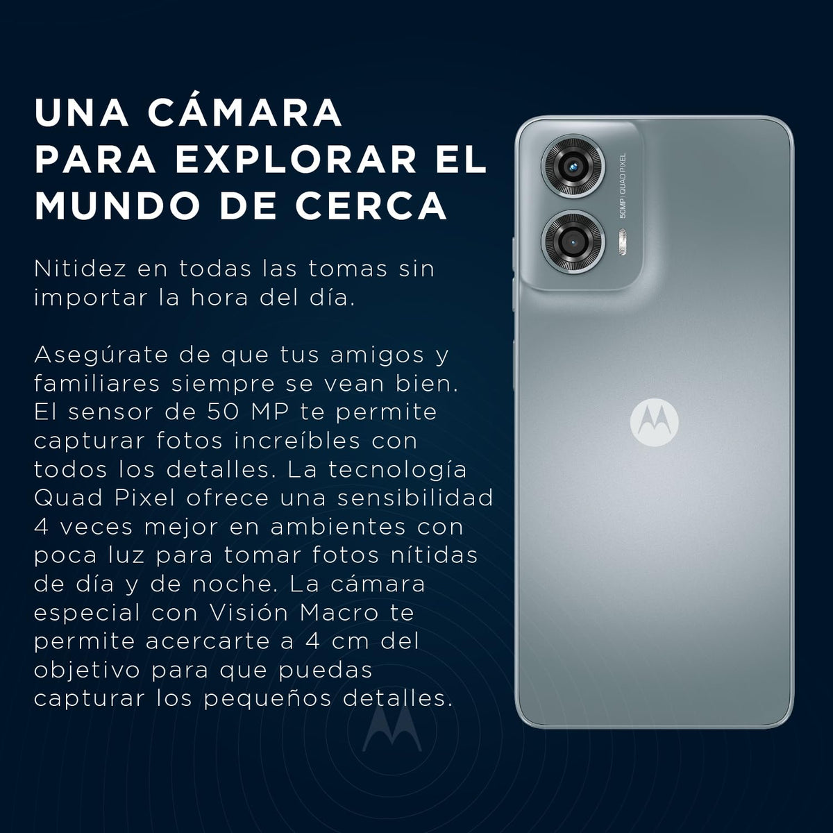 Motorola G24 Gris (4GB RAM/128GB), 50MP, Celular Desbloqueado