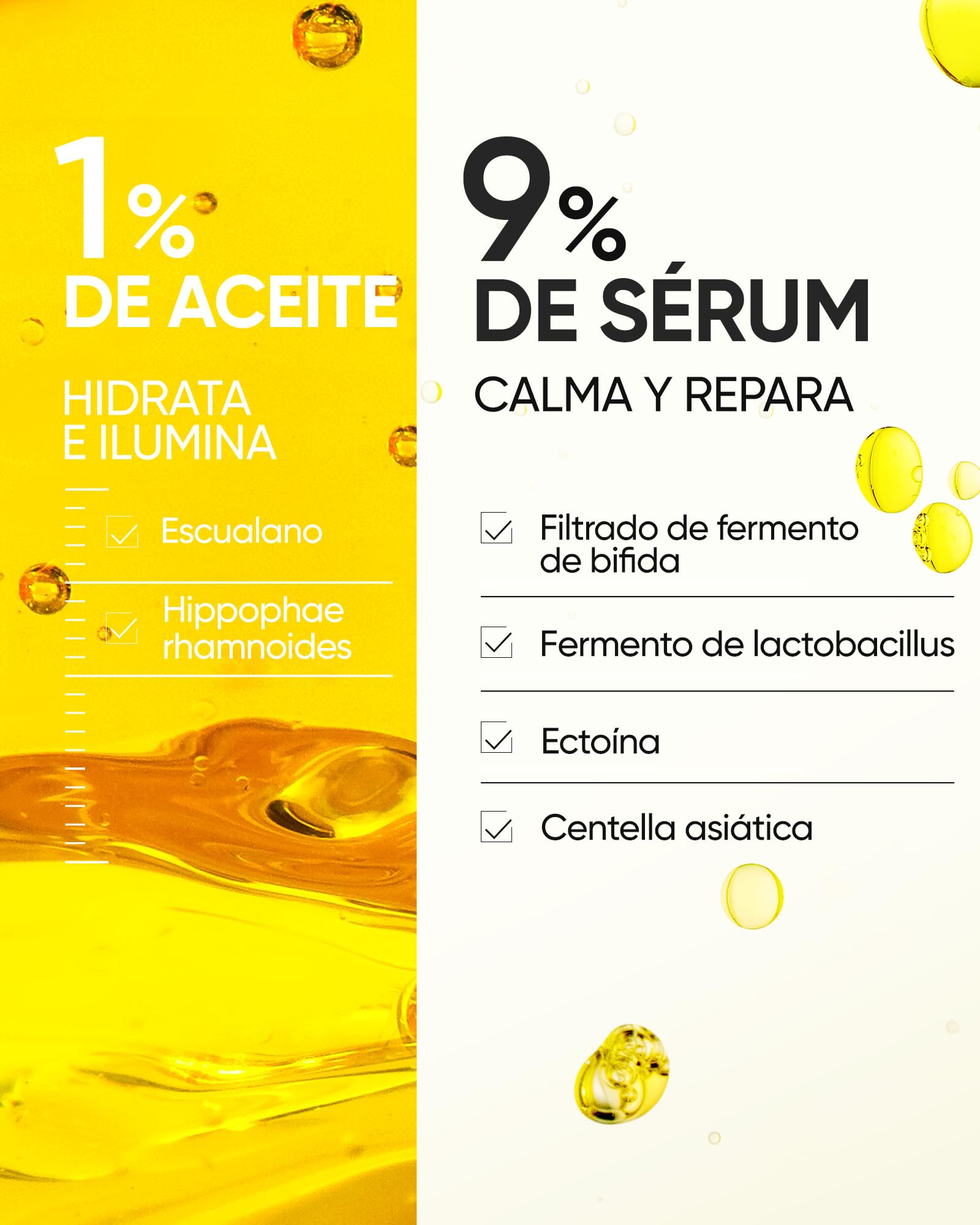 SKINTIFIC Mist Facial Hidratante Bifásico – Suero en Spray con Bífida y Escualano, Glow Natural y Efecto Dewy, Calmante, Vegano, Todo Tipo de Piel, 100ml