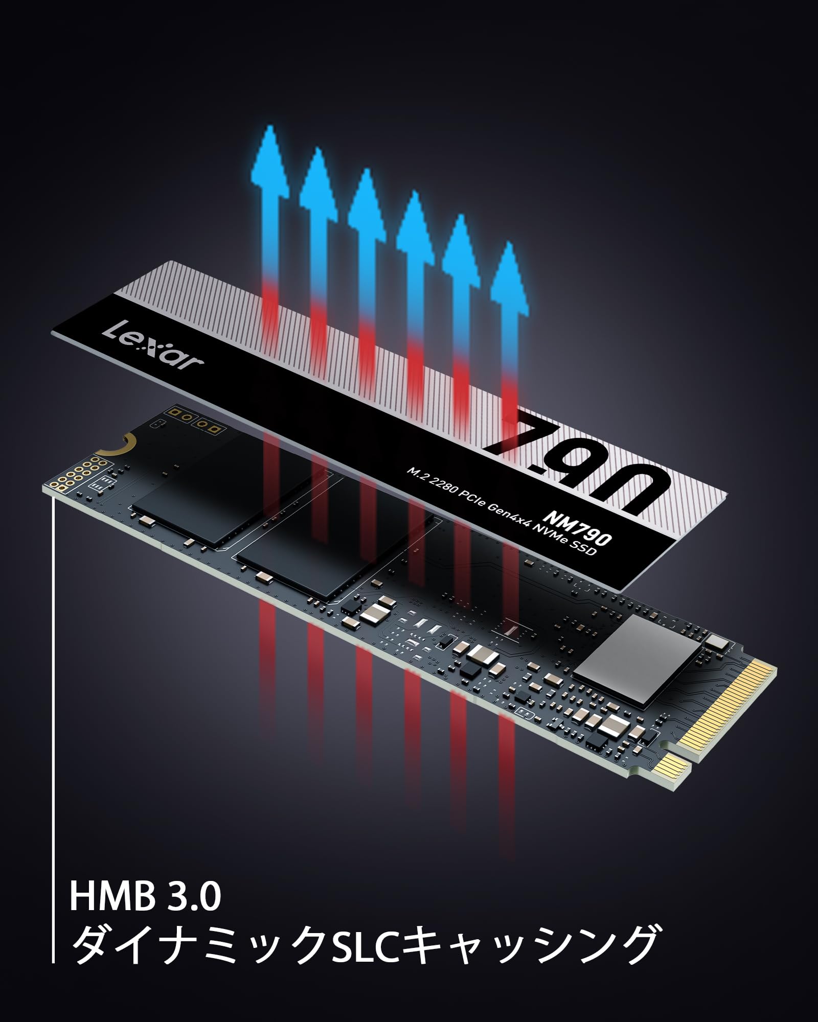 Lexar NM790 SSD M.2 PCIE Gen4 NVMe de 4 TB - Compatible con PS5