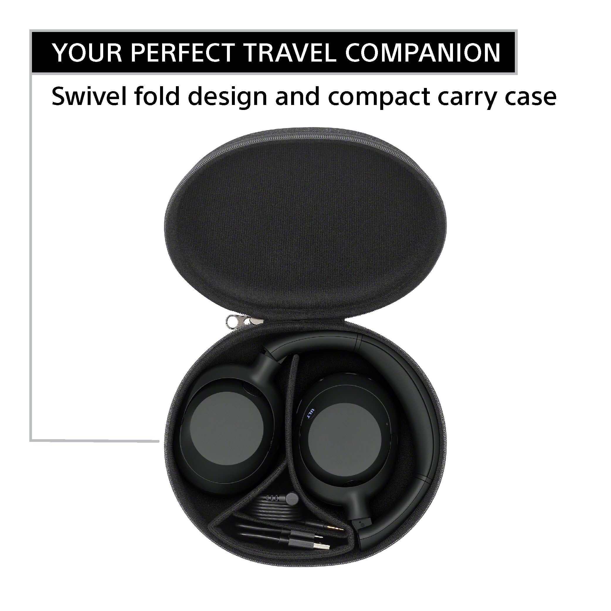 Sony ULT Wear Auriculares Bluetooth supraaurales con cancelación de Ruido, 30 Horas de batería, Bajos potentes, Control por Voz Alexa, Negro ULT900N