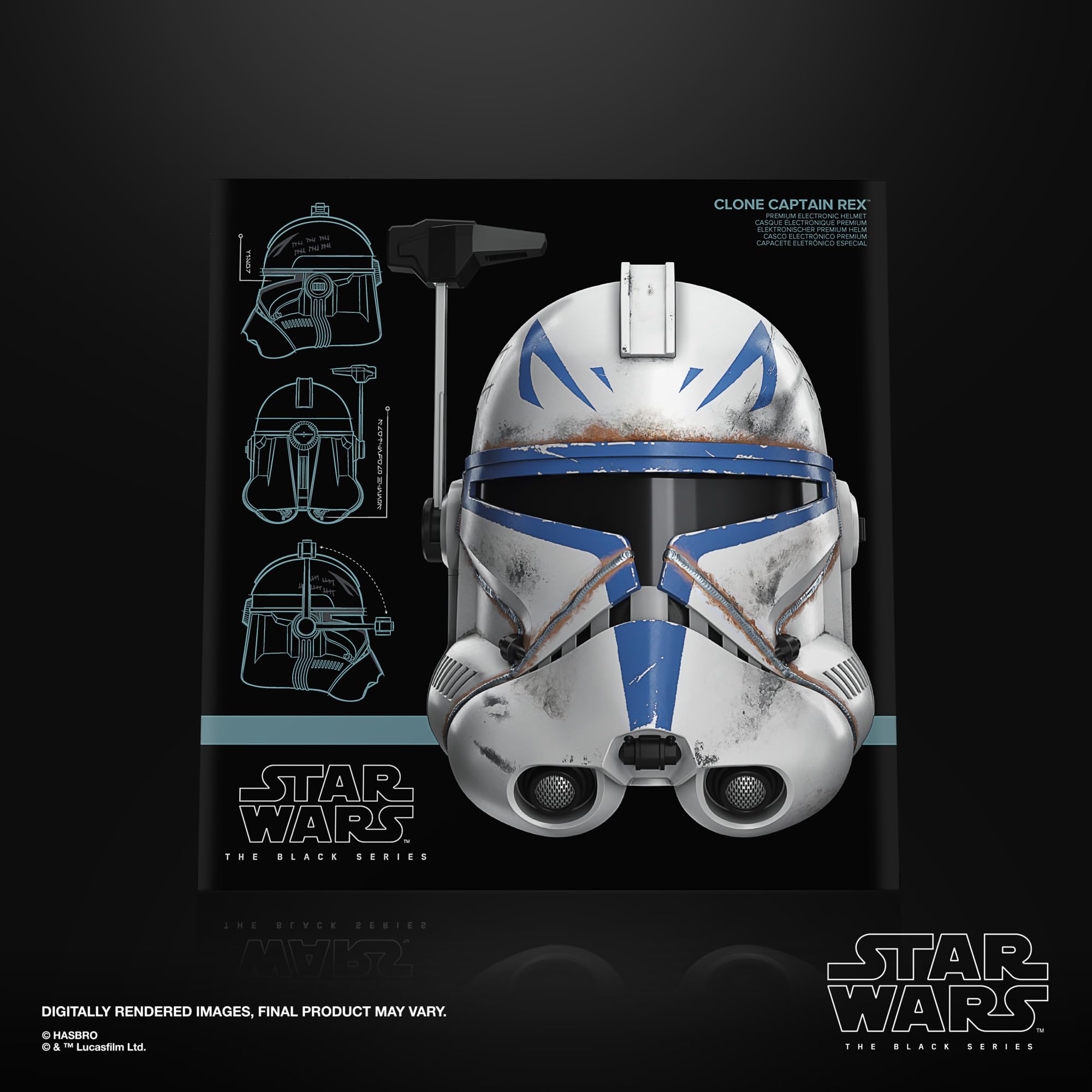 Star Wars Casco Black Series Ahsoka Capitán Clon Rex