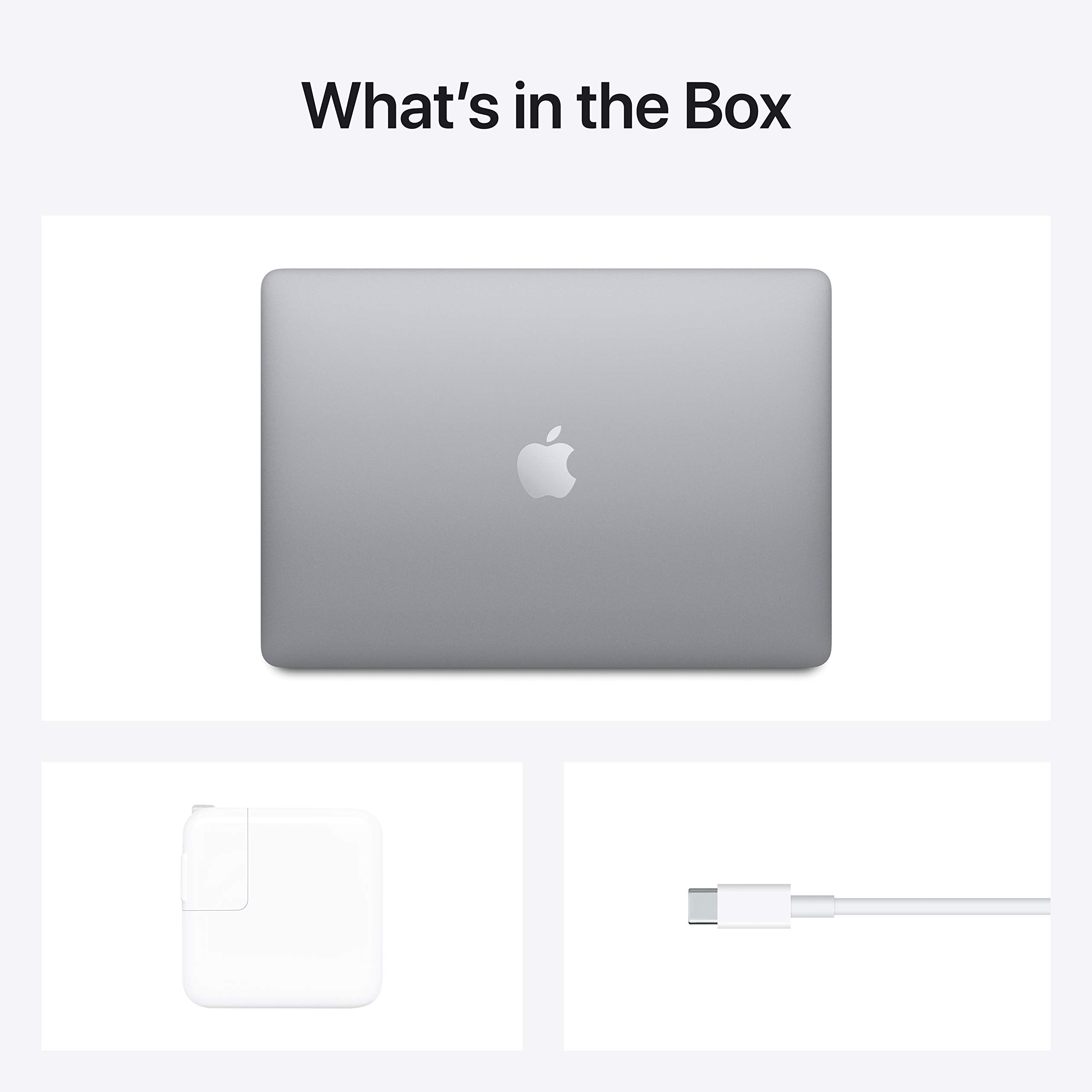 Apple - MacBook Air de finales de 2020 con chip Apple M1 (13.3 pulgadas, 8 GB de RAM, SSD de 256 GB) gris espacial (reacondicionado)